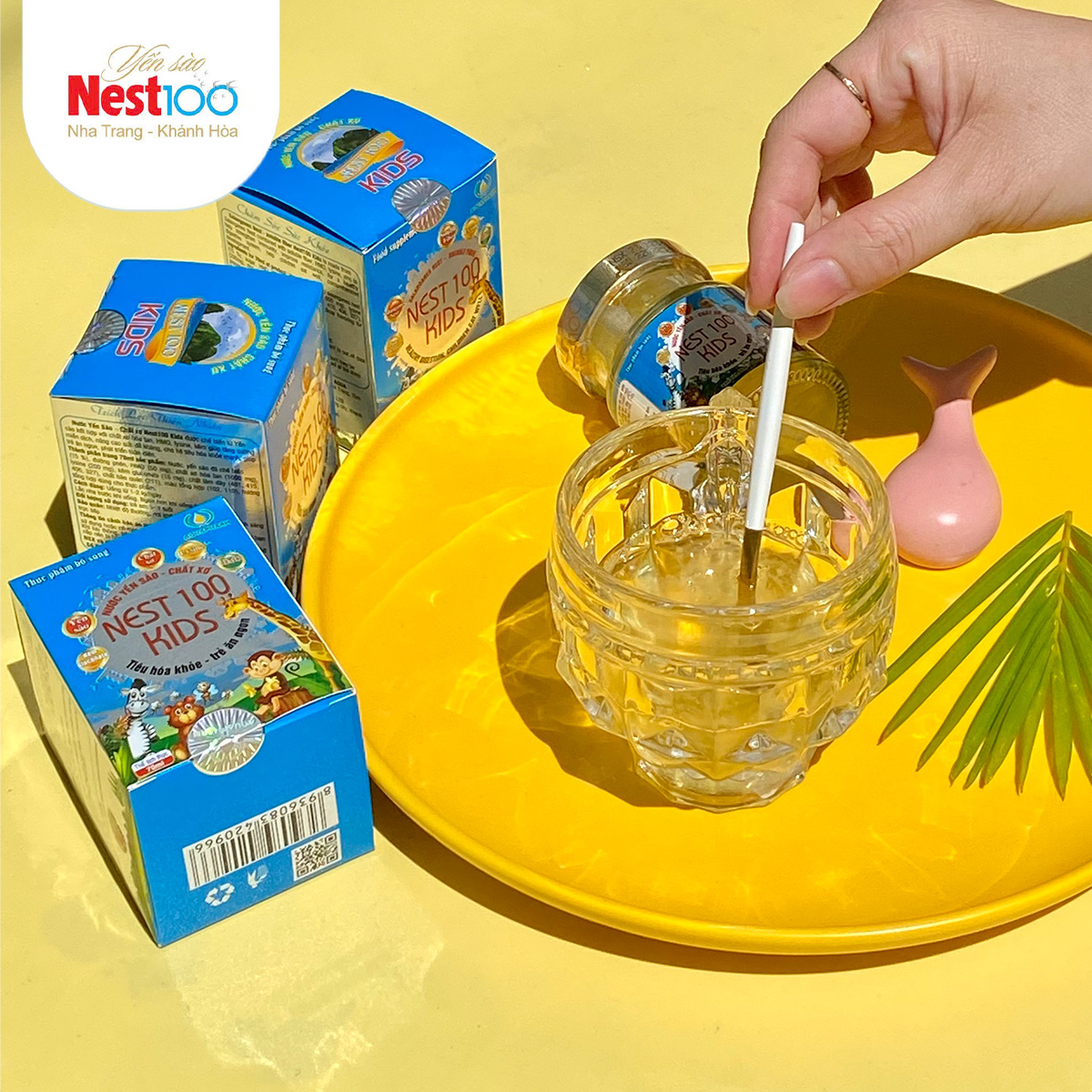 Nước Yến sào Nest100 Kids – Chất xơ tiêu hóa khỏe mạnh (6 lọ)