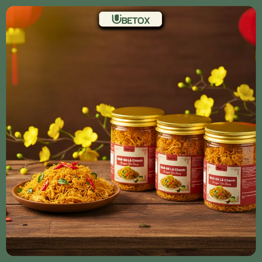 Khô Gà Lá Chanh Cao Cấp (Hủ pet, 100gr) - Phân phối chính hãng