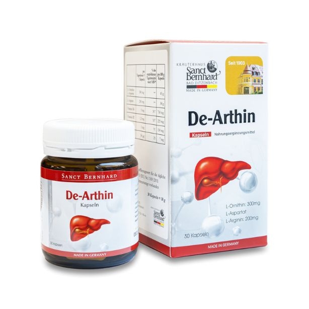 Viên uống DE-ARTHIN hỗ trợ tăng cường chức năng gan (hộp 30 viên)