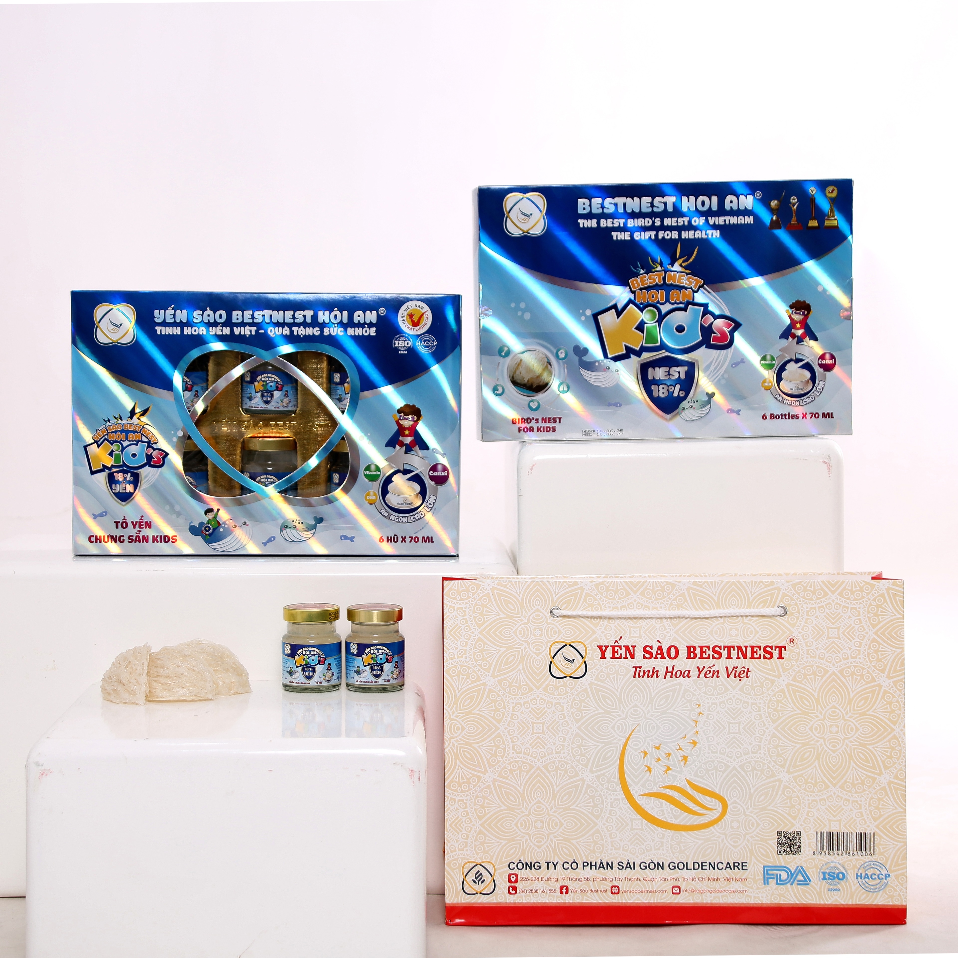Lốc 6 hũ Tổ yến chưng sẵn BESTNEST HỘI AN 18% Kid