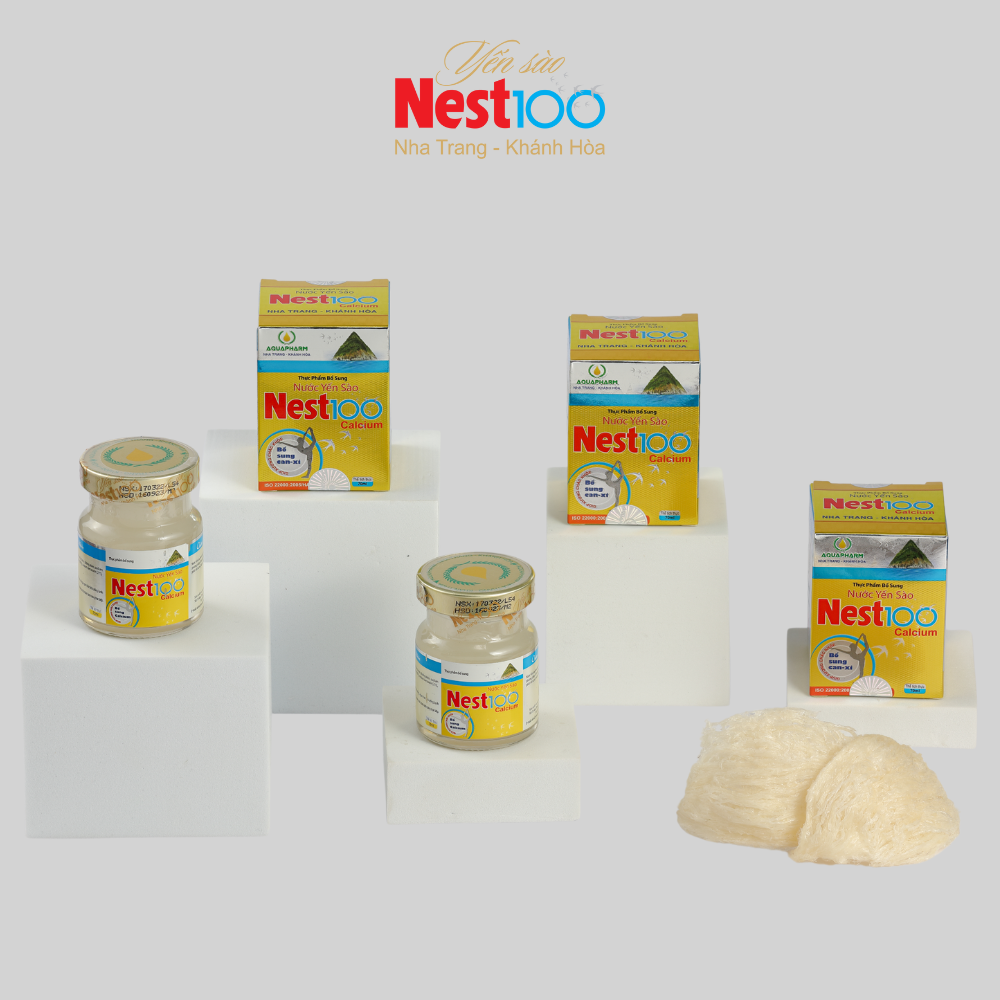 Nước Yến sào Calcium Nest100 – Bổ sung canxi giúp xương chắc khỏe (70ml)