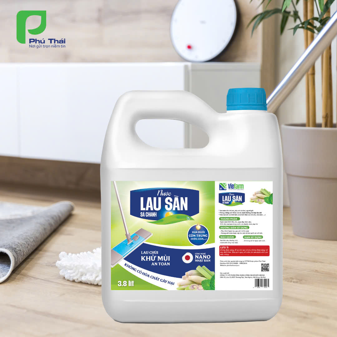 Nước lau sàn sả chanh VIEFARM 3,8 lít - 2