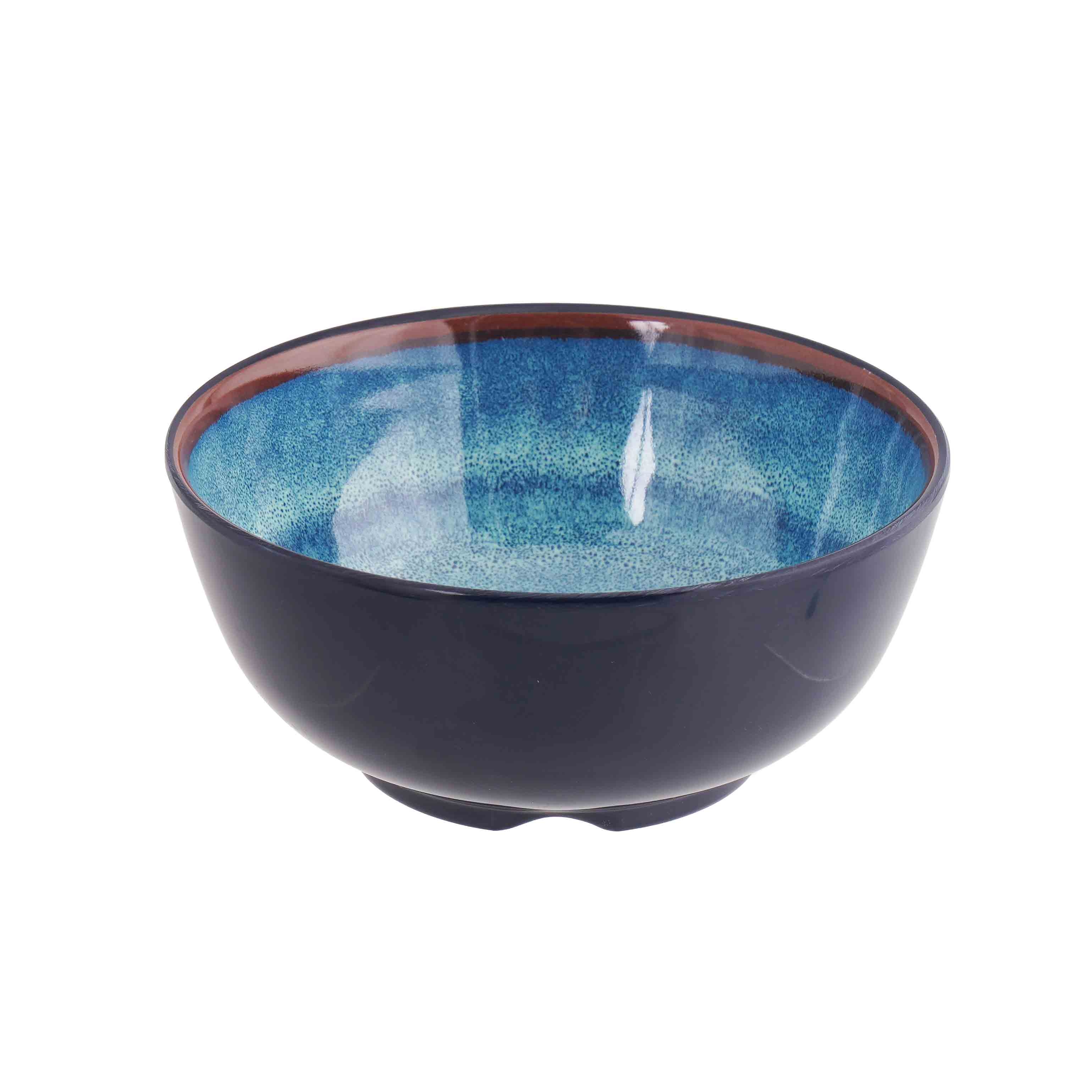 Tô Mela xanh loang tròn thấp Size 125x125x55_378553_KD505 - 3