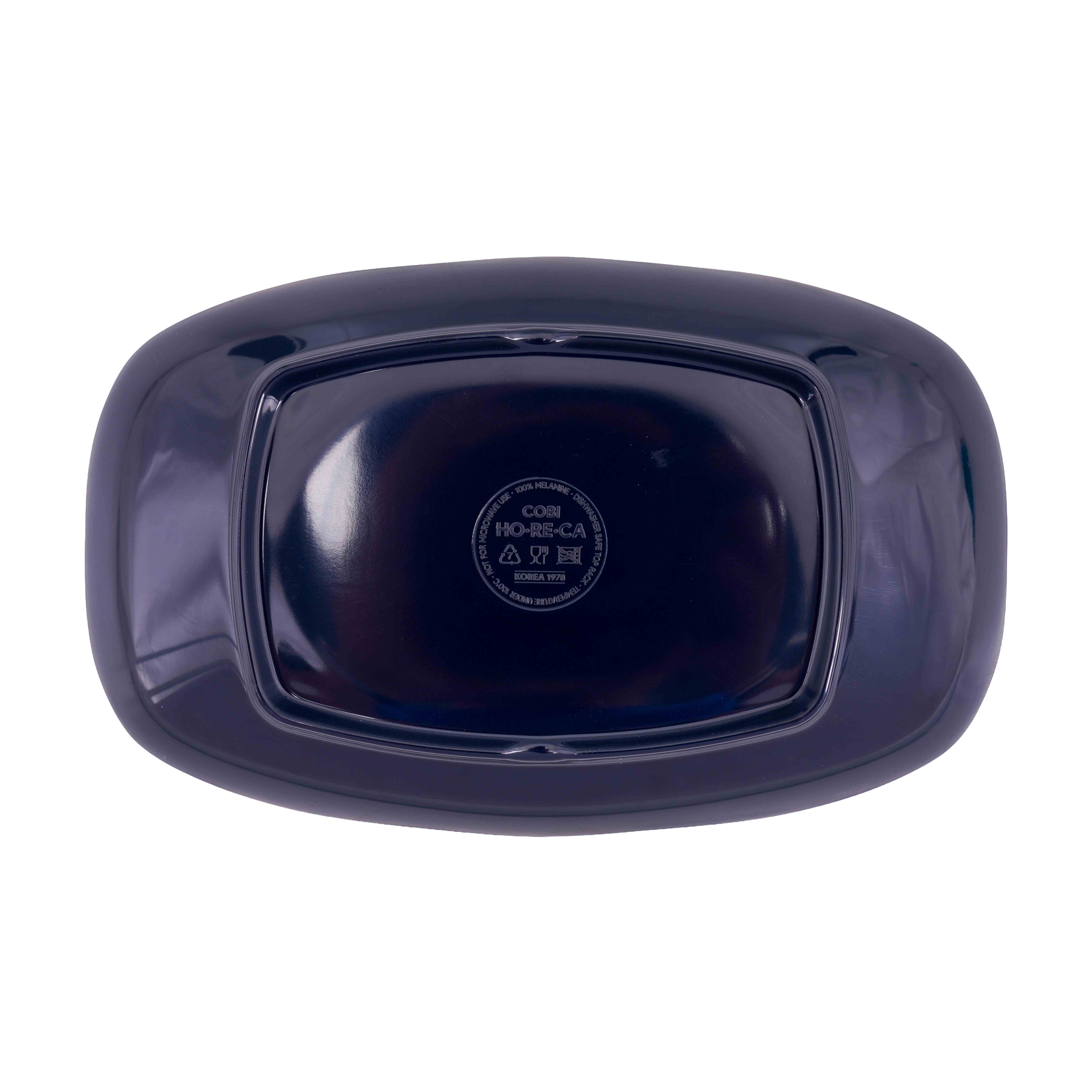 Dĩa Mela xanh loang chữ nhật viền sóng Size 201x126x34_378539_KD3208