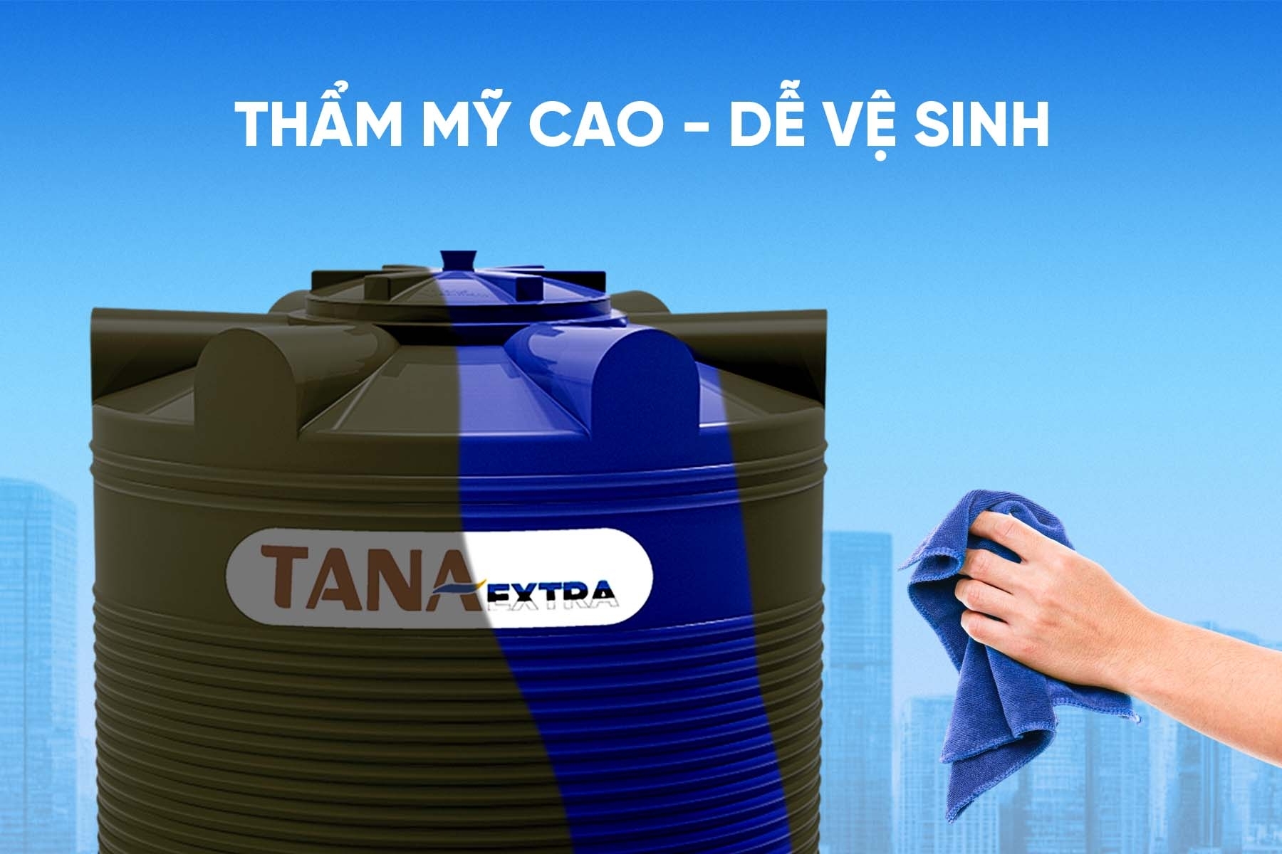 Bồn nhựa Tân Á 2000D EX- bồn đứng ( Phân phối từ khu vực Bình Định trở ra phía Bắc )
