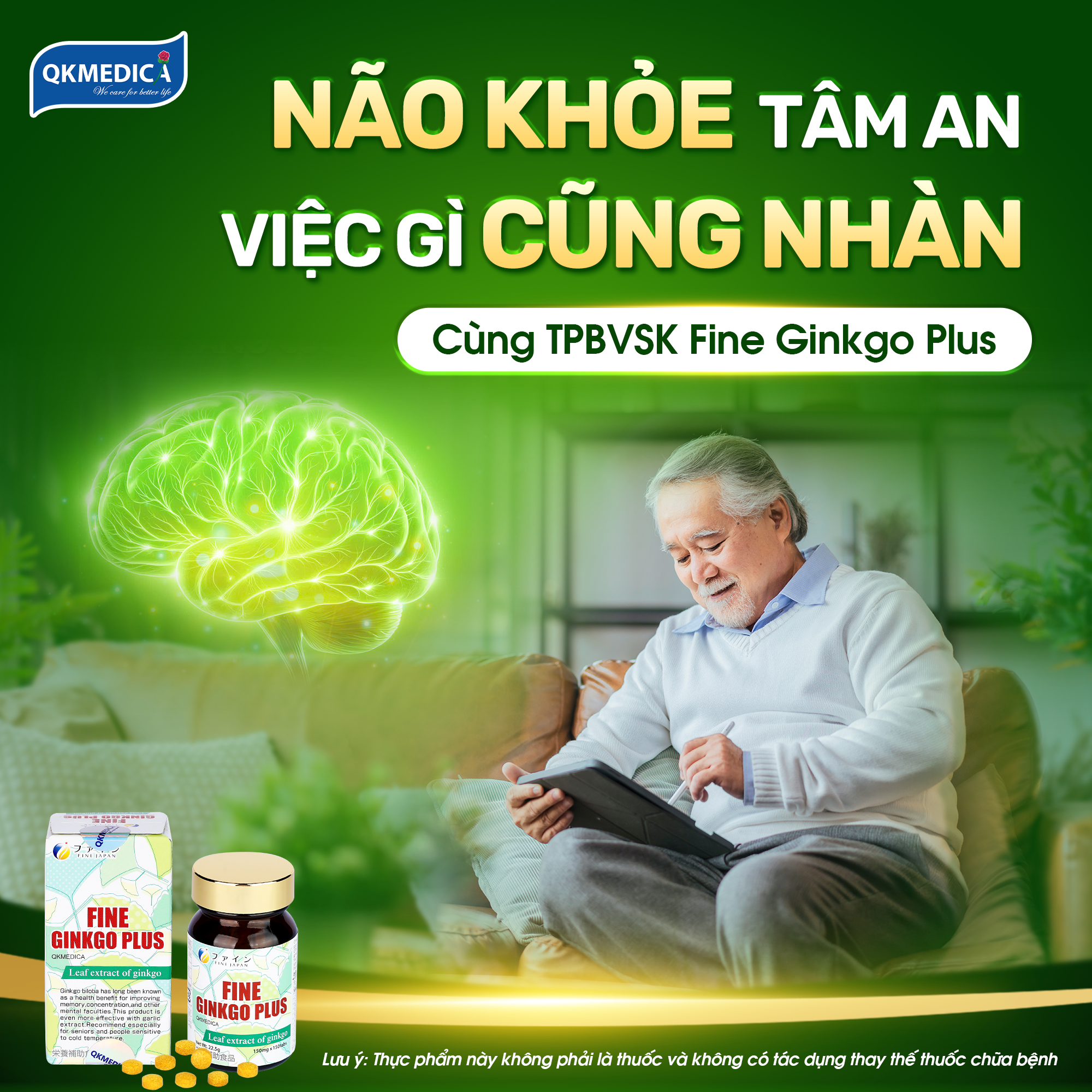 Thực phẩm bảo vệ sức khỏe Fine Ginkgo Plus (hộp 150 viên) - 4