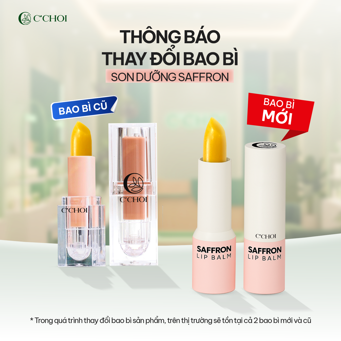 Son Dưỡng Saffron C’Choi Không Màu