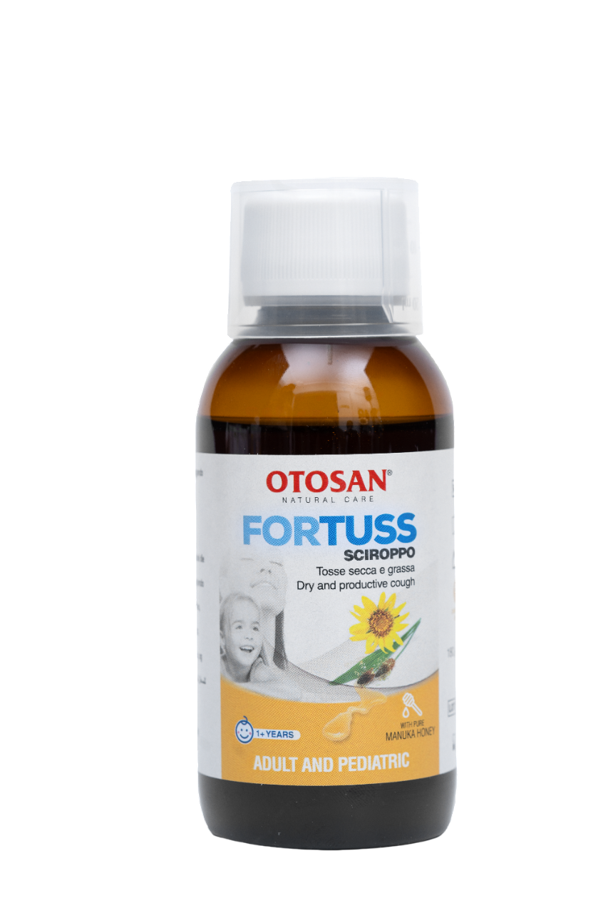 Siro Ho Thảo Dược Otosan Fortuss, Giảm Ho, Tiêu Đờm –  Giảm Ho Khan & Ho Đờm – Chai 180g