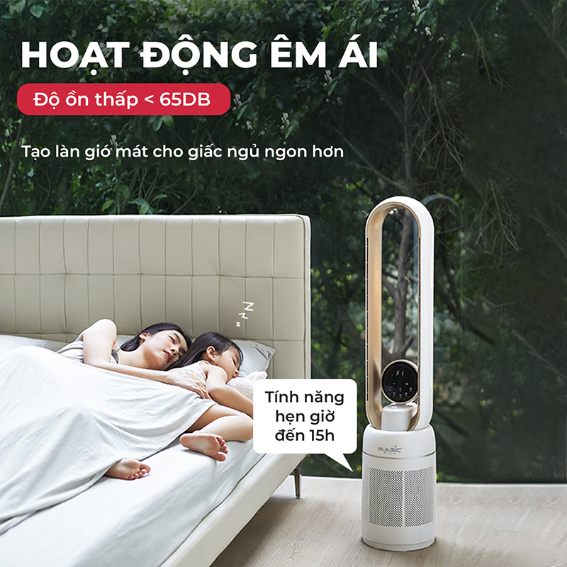 Quạt không cánh kết hợp lọc không khí Magic Eco AC-306 - 9
