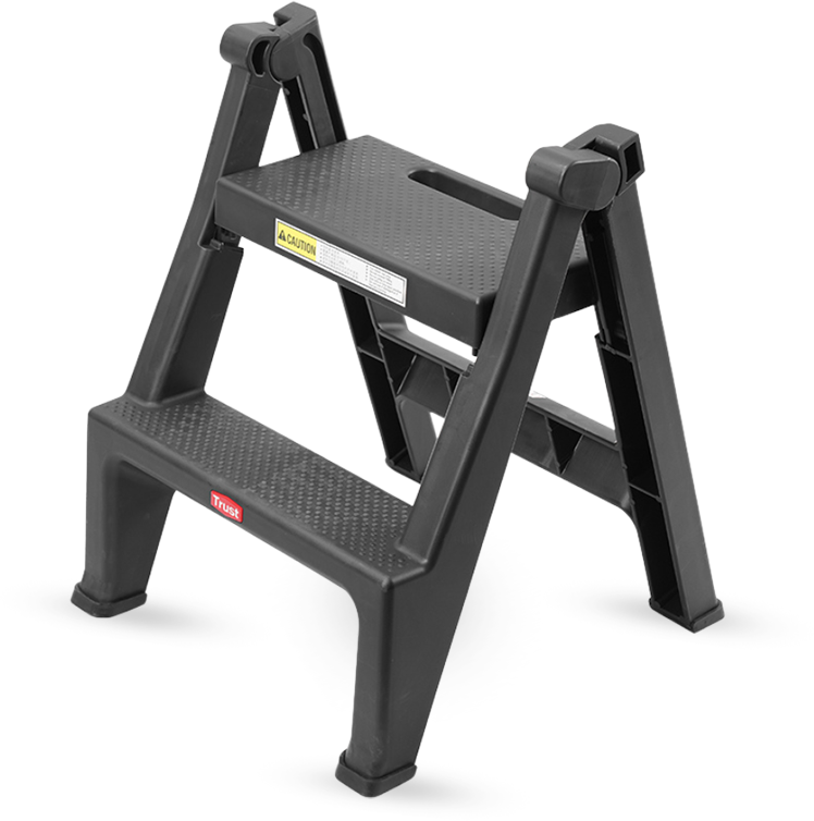 Thang đứng 2 bậc bằng nhựa chắc chắn - Xám_363103