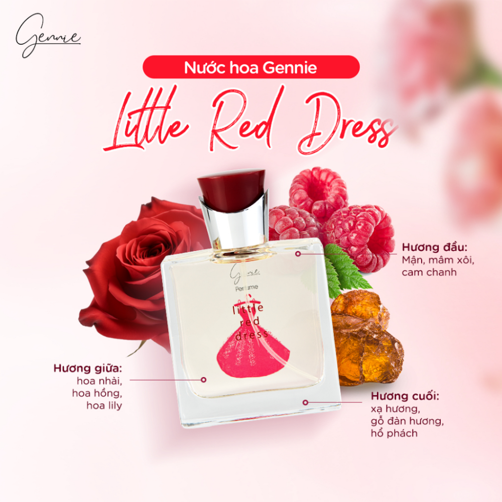 Nước hoa Gennie - Little Red Dress - 50ml - Phân phối chính hãng