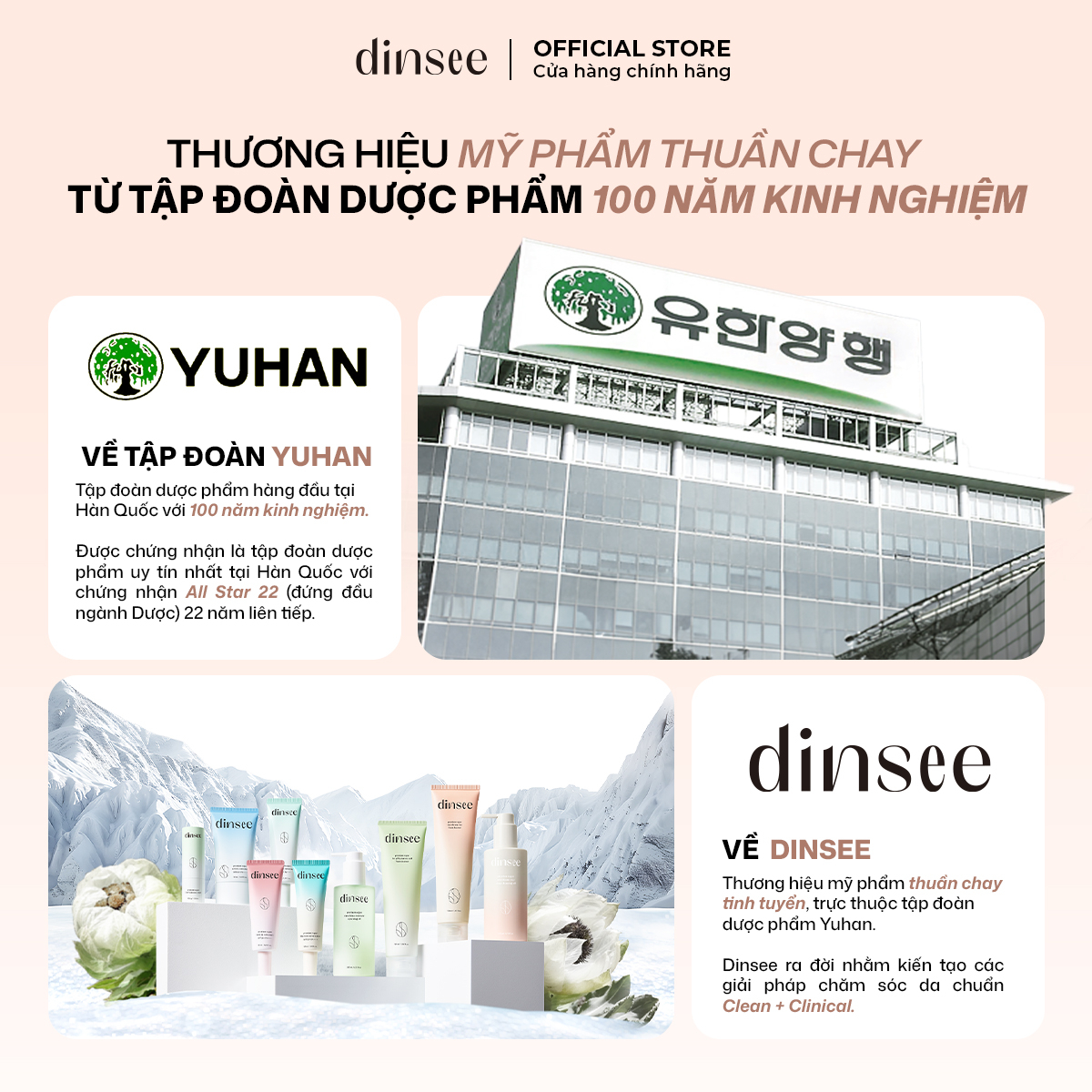 Sữa Rửa Mặt Gạo Thuần Chay Siêu Bọt Microbiome Dinsee Premium Vegan Microbiome Rice Foam Cleanser
