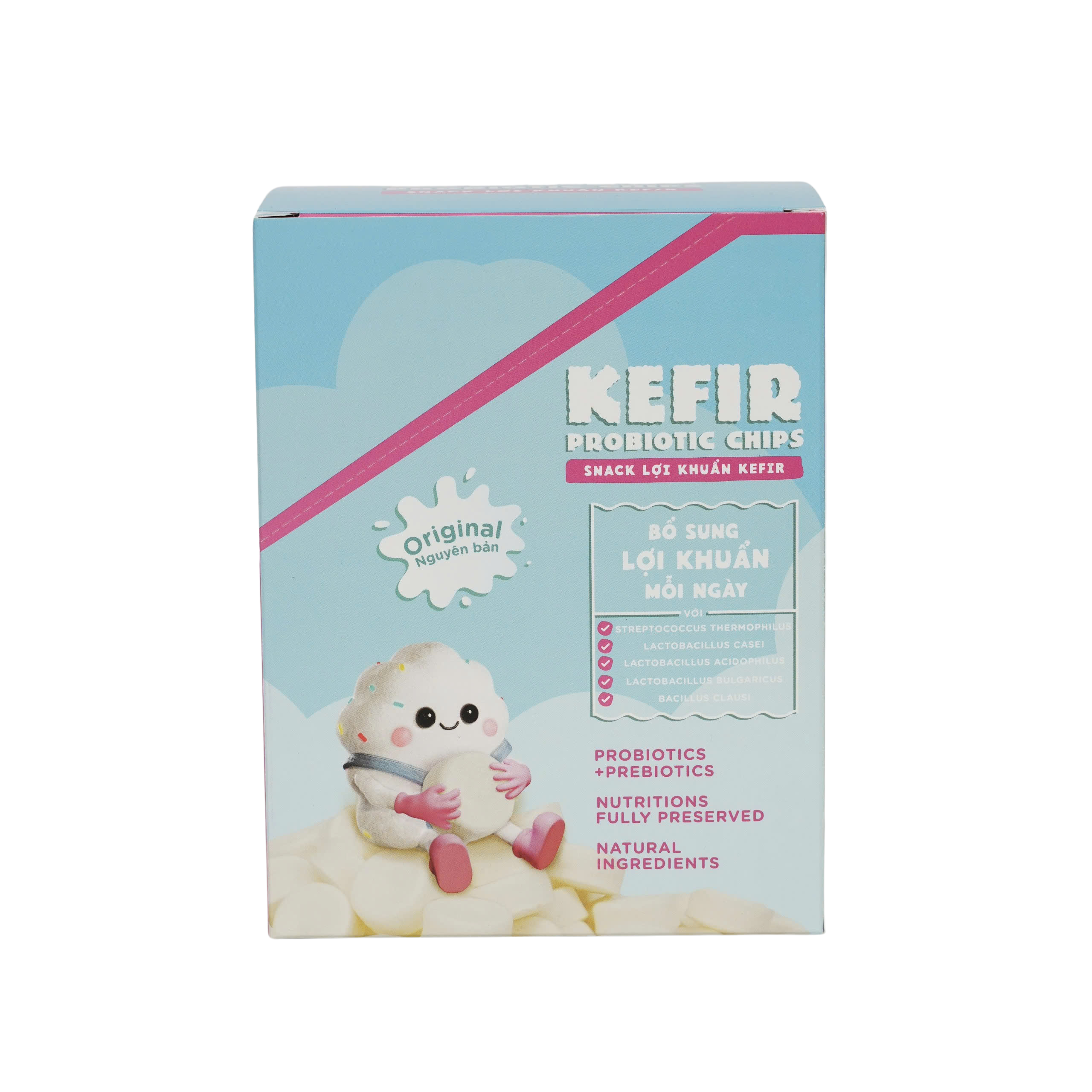 Hộp Snack Lợi Khuẩn Kefir Vị Nguyên Bản (5 gói)
