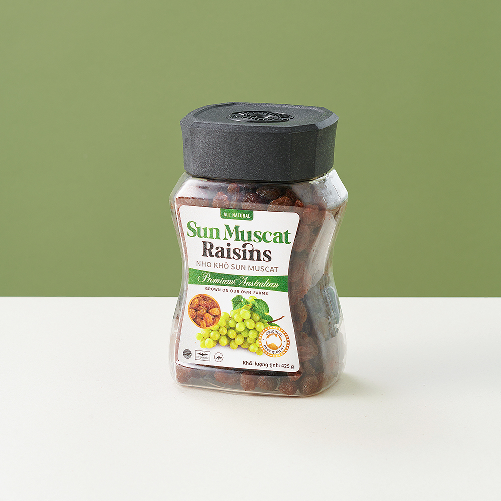 Nho khô Sun Muscat nhập khẩu Úc (hộp 425g) - Phân phối chính hãng