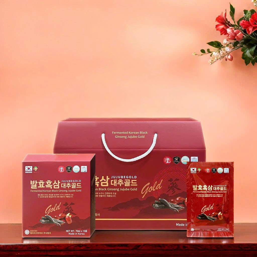 Nước hắc sâm táo đỏ lên men 70ml x 20 gói