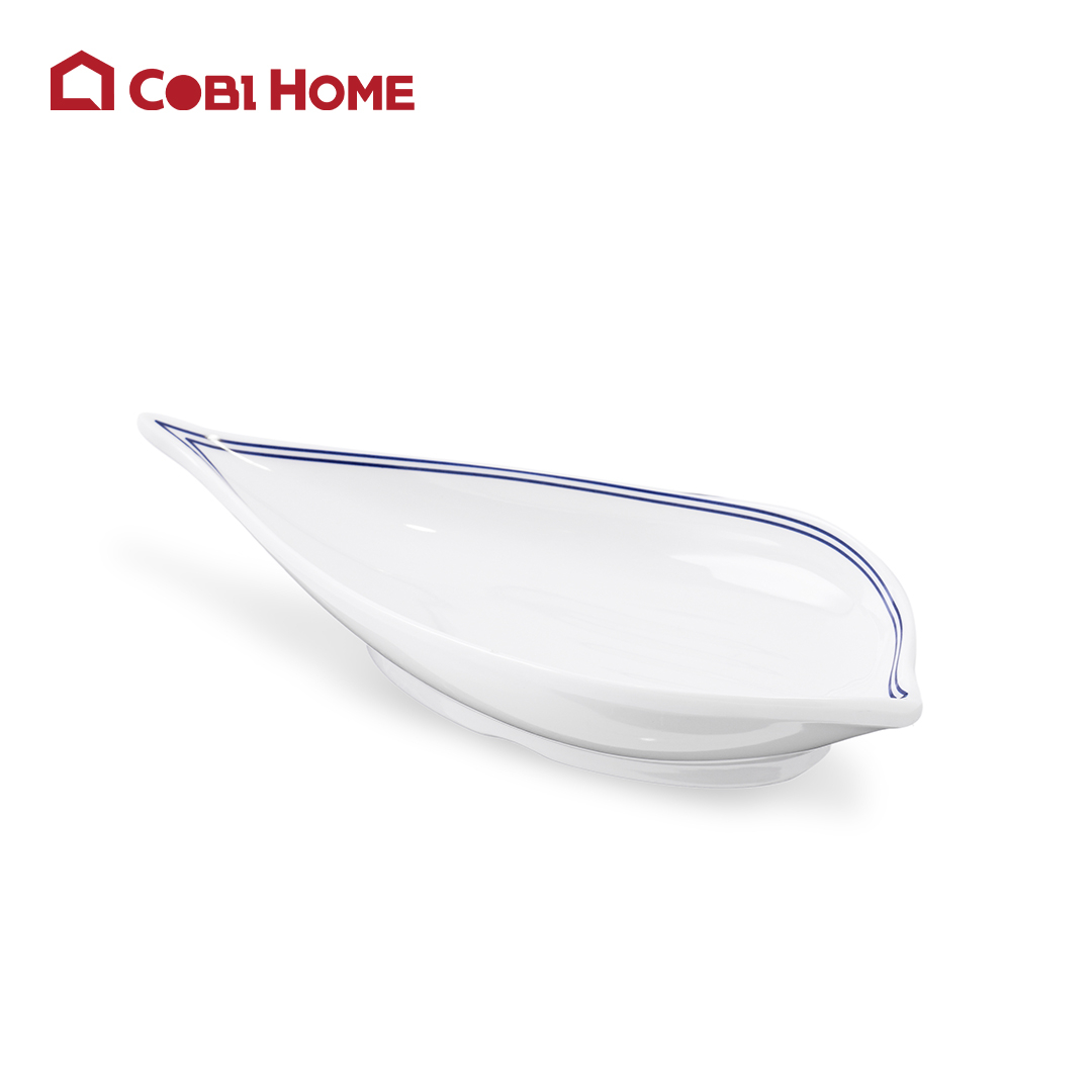 Dĩa Yangge trắng vân xanh kiểu lạ mắt Size 32.8cm_378048_JMC438-YHL