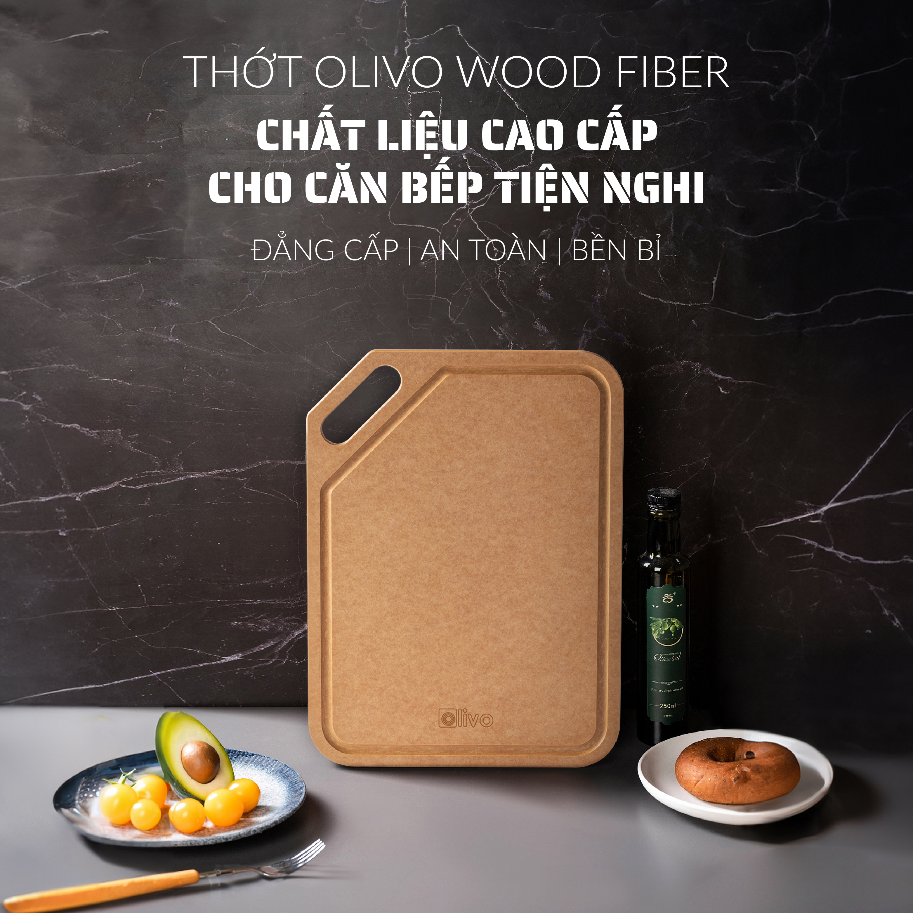 Thớt Gỗ OLIVO Wood Fiber K30S