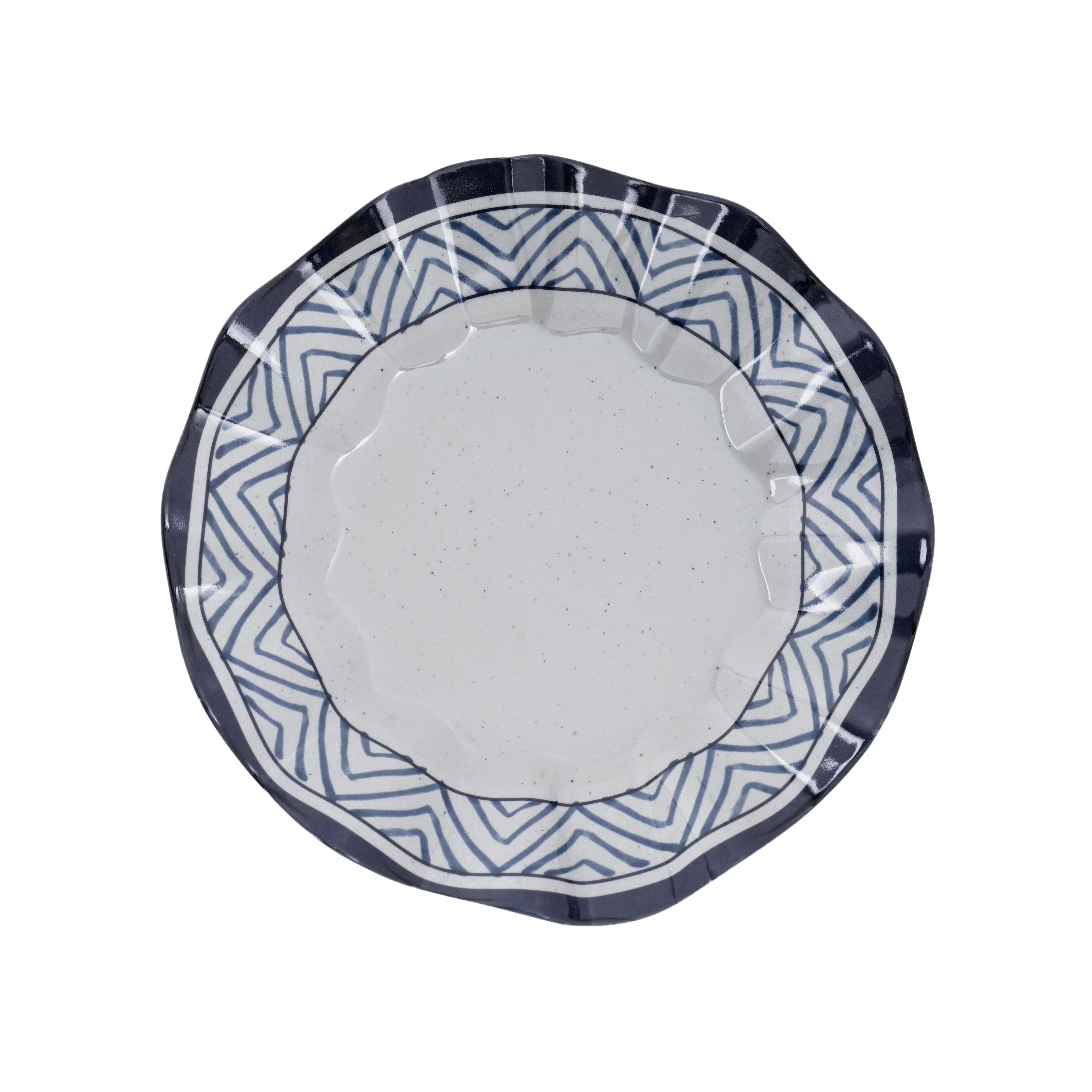 Dĩa Yangge xanh có vân lượn sóng Size 22.1cm_378091_62009-LXT