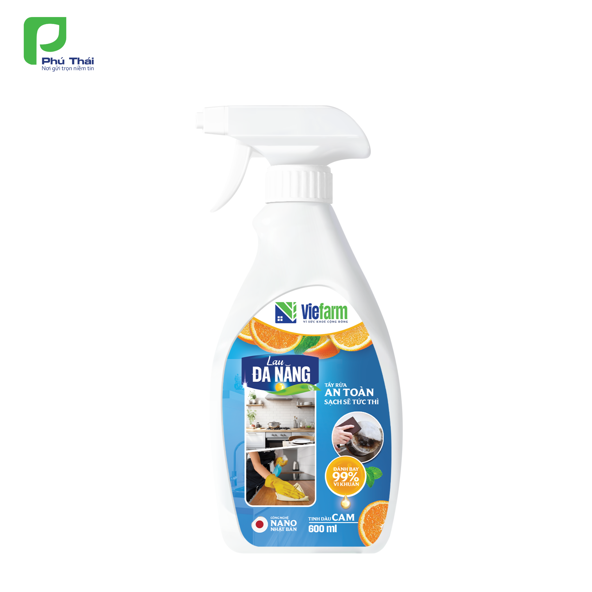 Lau đa năng cam VIEFARM 600ml - 3