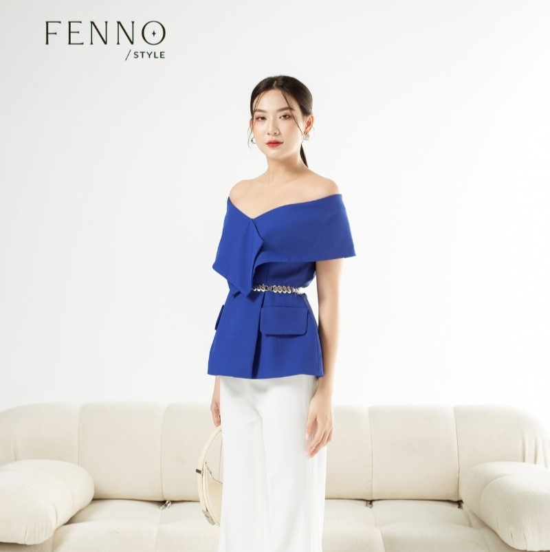 Set váy Áo Vest bệt vai Hebe
