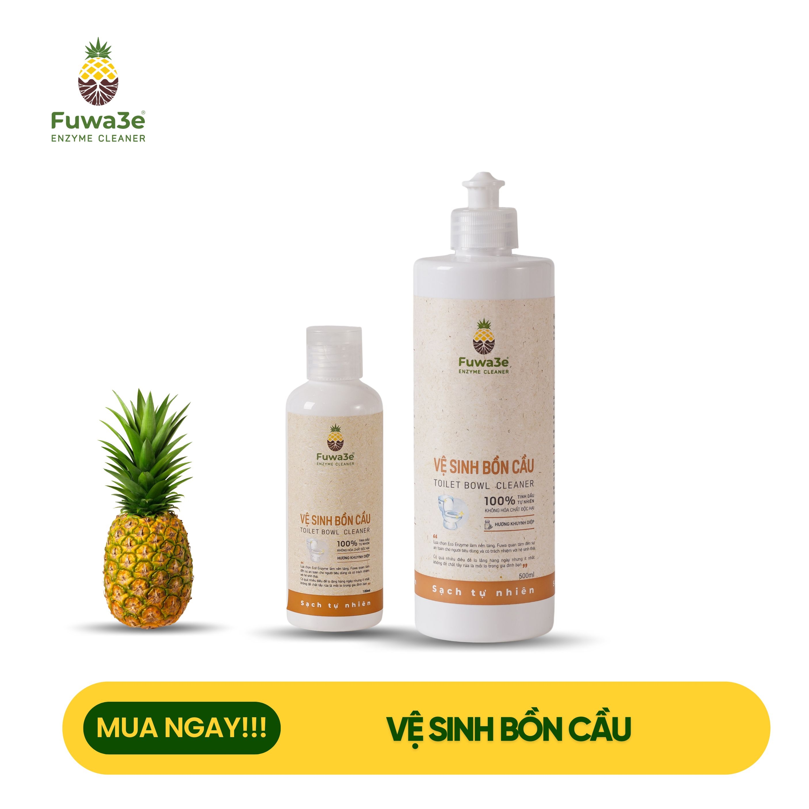 Vệ sinh bồn cầu thơm tinh dầu khuynh diệp  FUWA3E 100ml