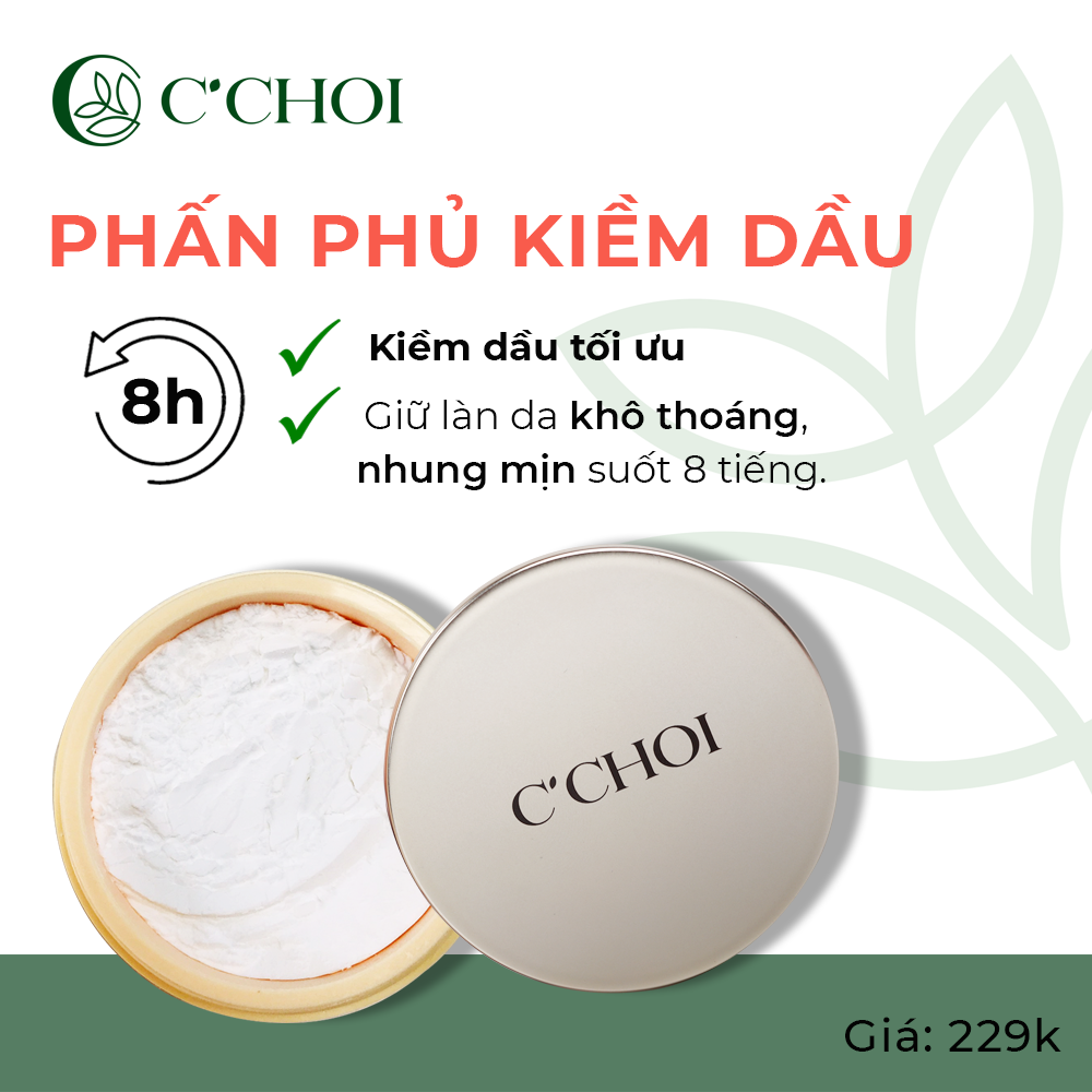Phấn phủ C'Choi Mineral Velvet Film Powder - For Oil Skin