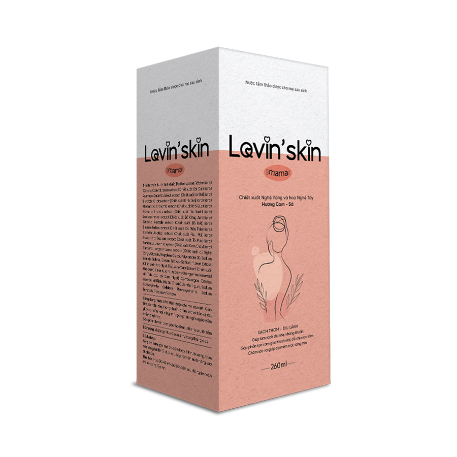 Nước tắm thảo dược cho mẹ sau sinh Lovin'skin Mama 260ml-duoc-ban-tai-Siêu Thị Ánh Nguyệt