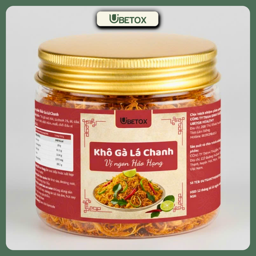 Khô Gà Lá Chanh Cao Cấp (Hủ pet, 100gr)