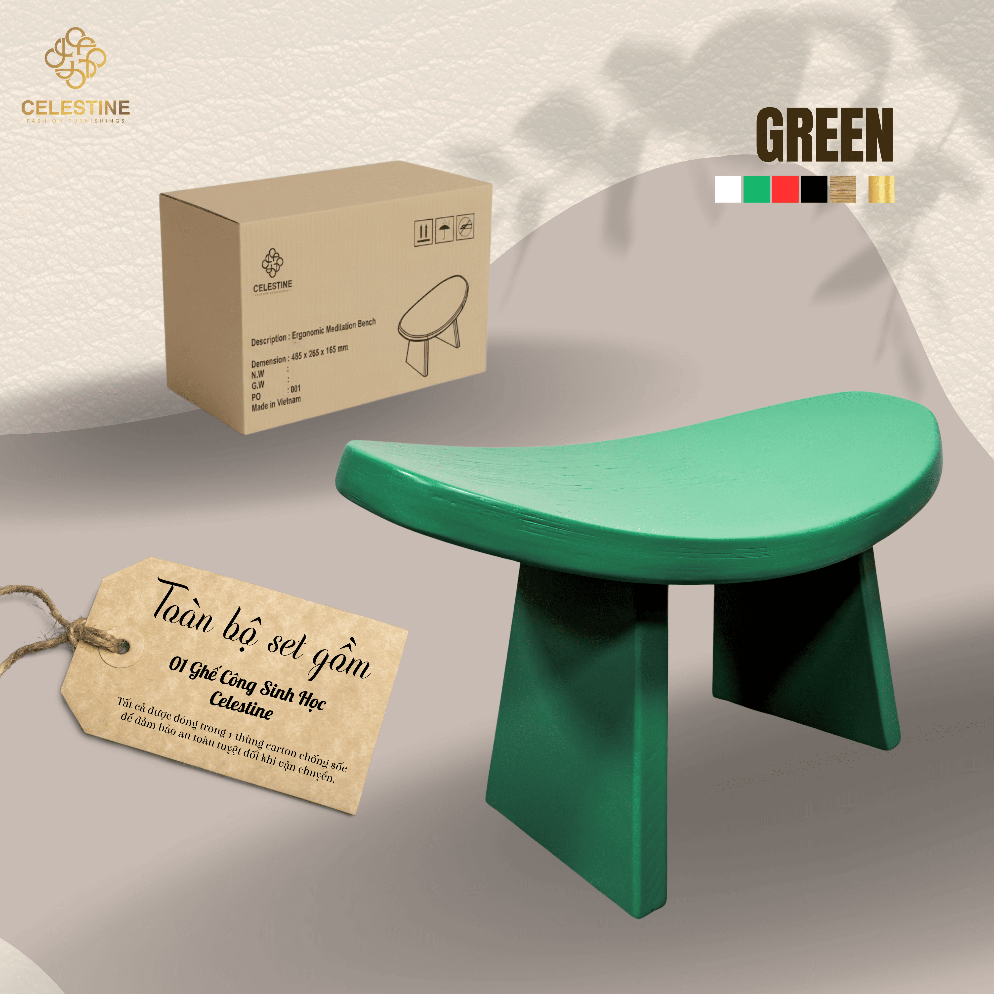 Ghế Công Sinh Học GREEN