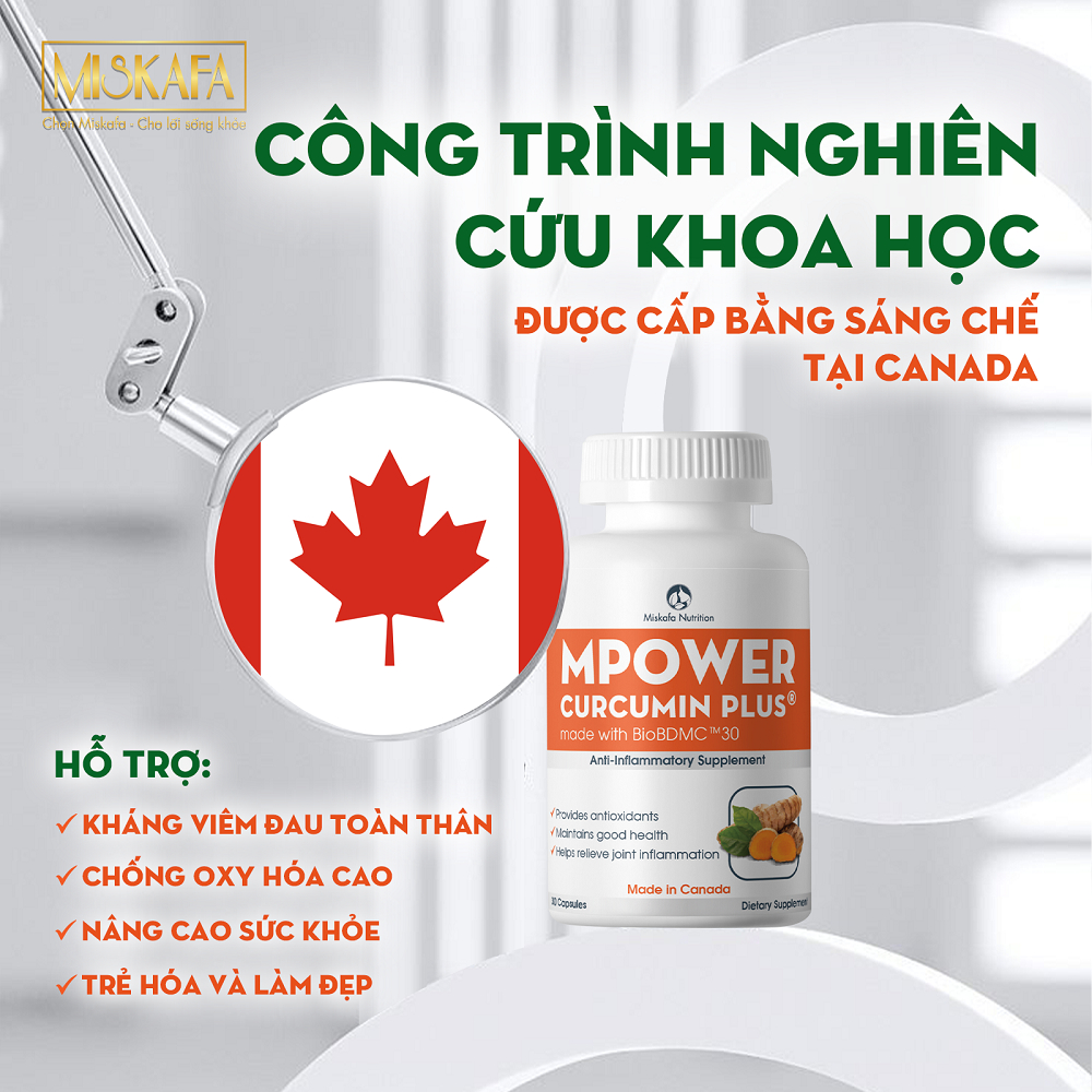 Viên uống hỗ trợ kháng viêm, giúp chống oxy hóa hiệu quả cao - Mpower Curcumin Plus [Nghệ]-duoc-ban-tai-Droppiimart