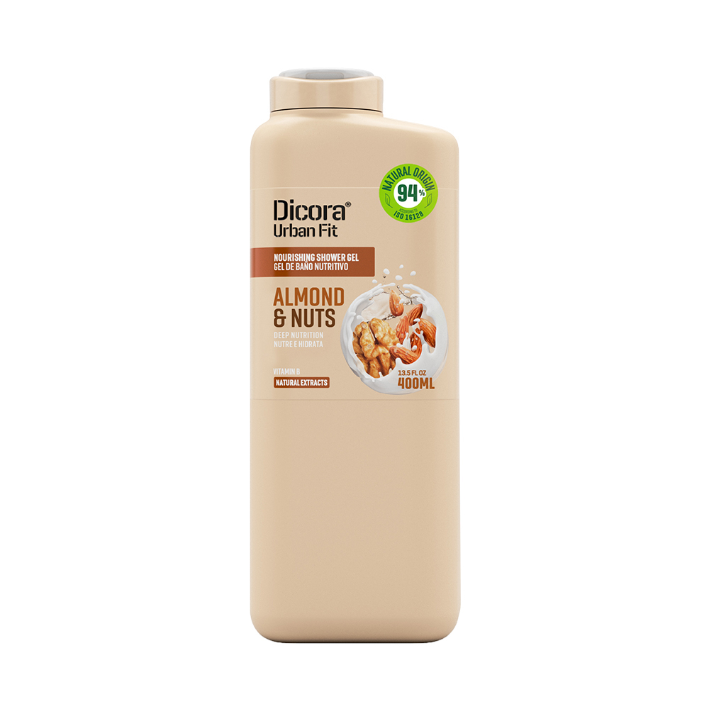 Sữa tắm Dicora Urban Fit Vitamin B - Hạnh nhân & các loại hạt (400ml)