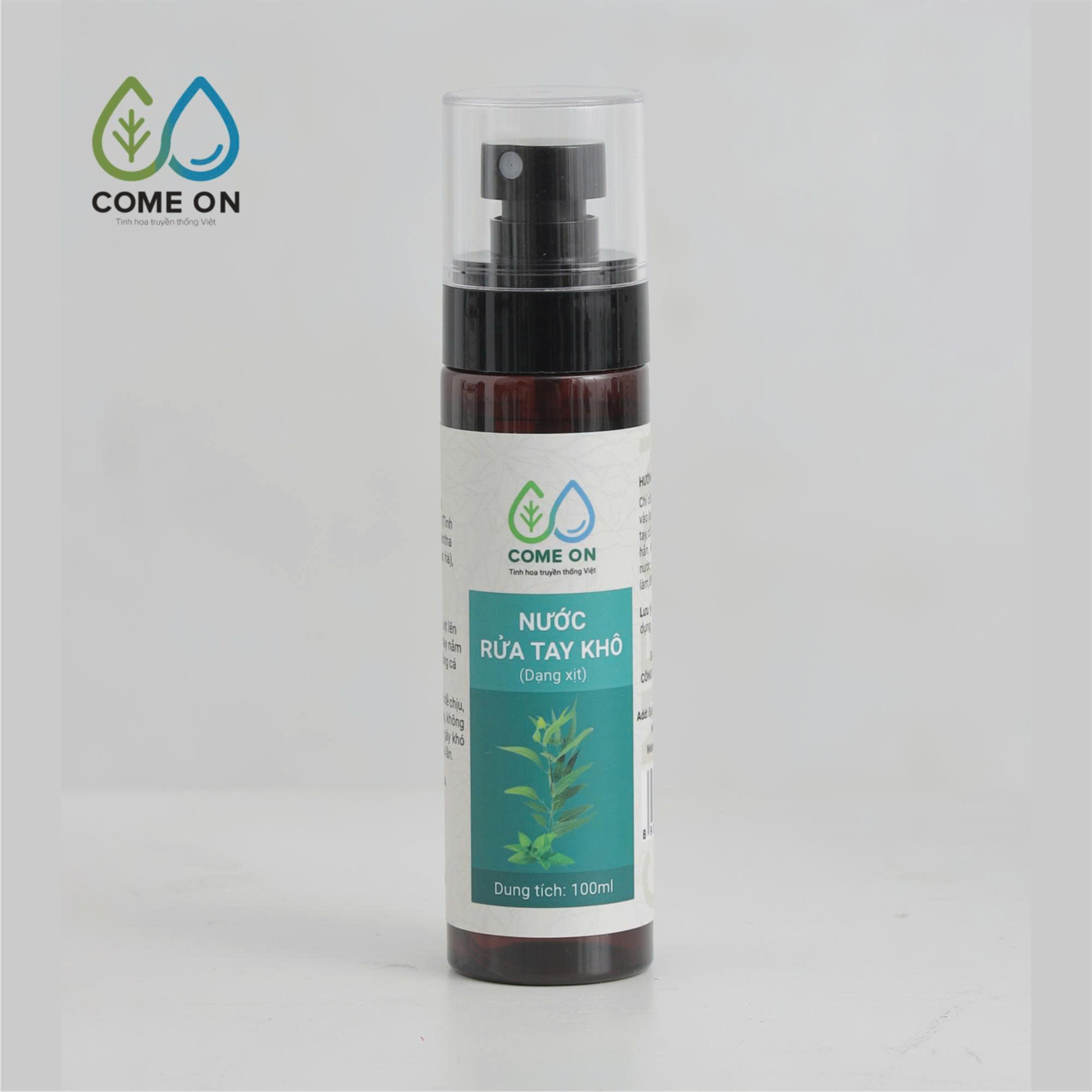 Nước rửa tay khô COME ON ngăn ngừa vi khuẩn 100 ml