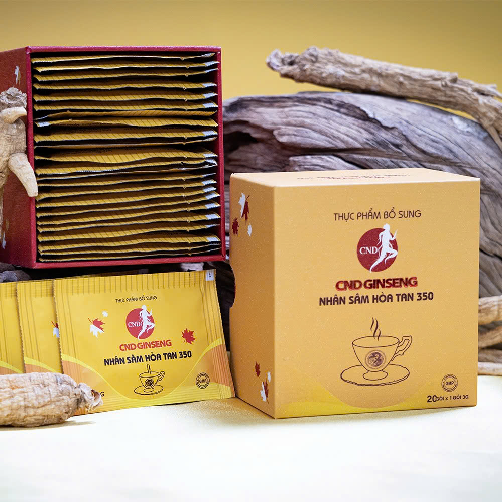 Thực phẩm bổ sung NHÂN SÂM HOÀ TAN 350 - 20 gói (kèm túi)