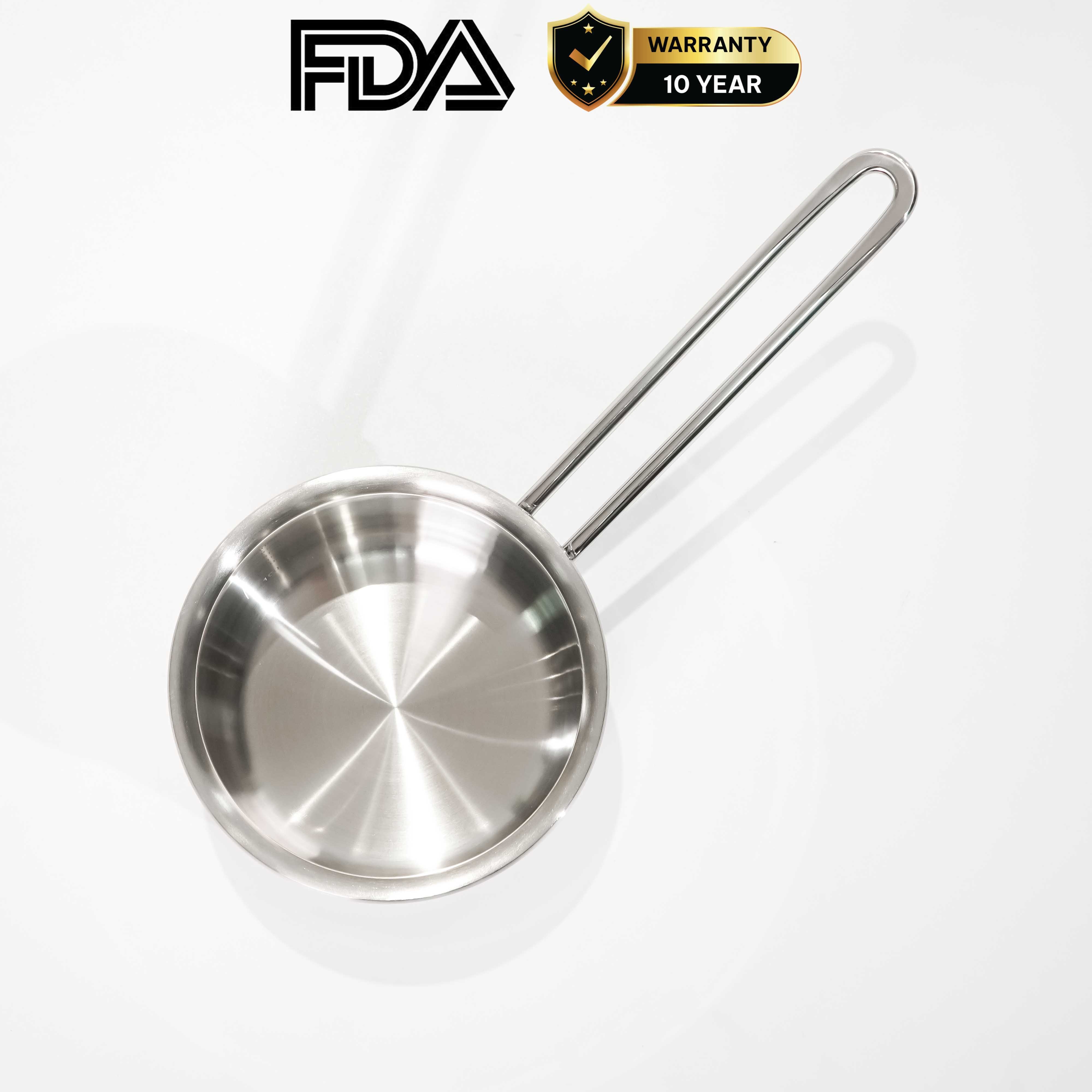 Chảo inox 316 12cm thành cao, cao cấp KUCHEN KU SP121316