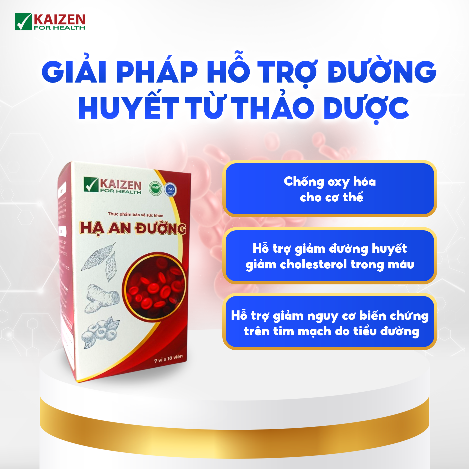 Viên uống Hạ An Đường giúp hạ đường huyết, hỗ trợ chuyển hóa đường (70 viên) - 3