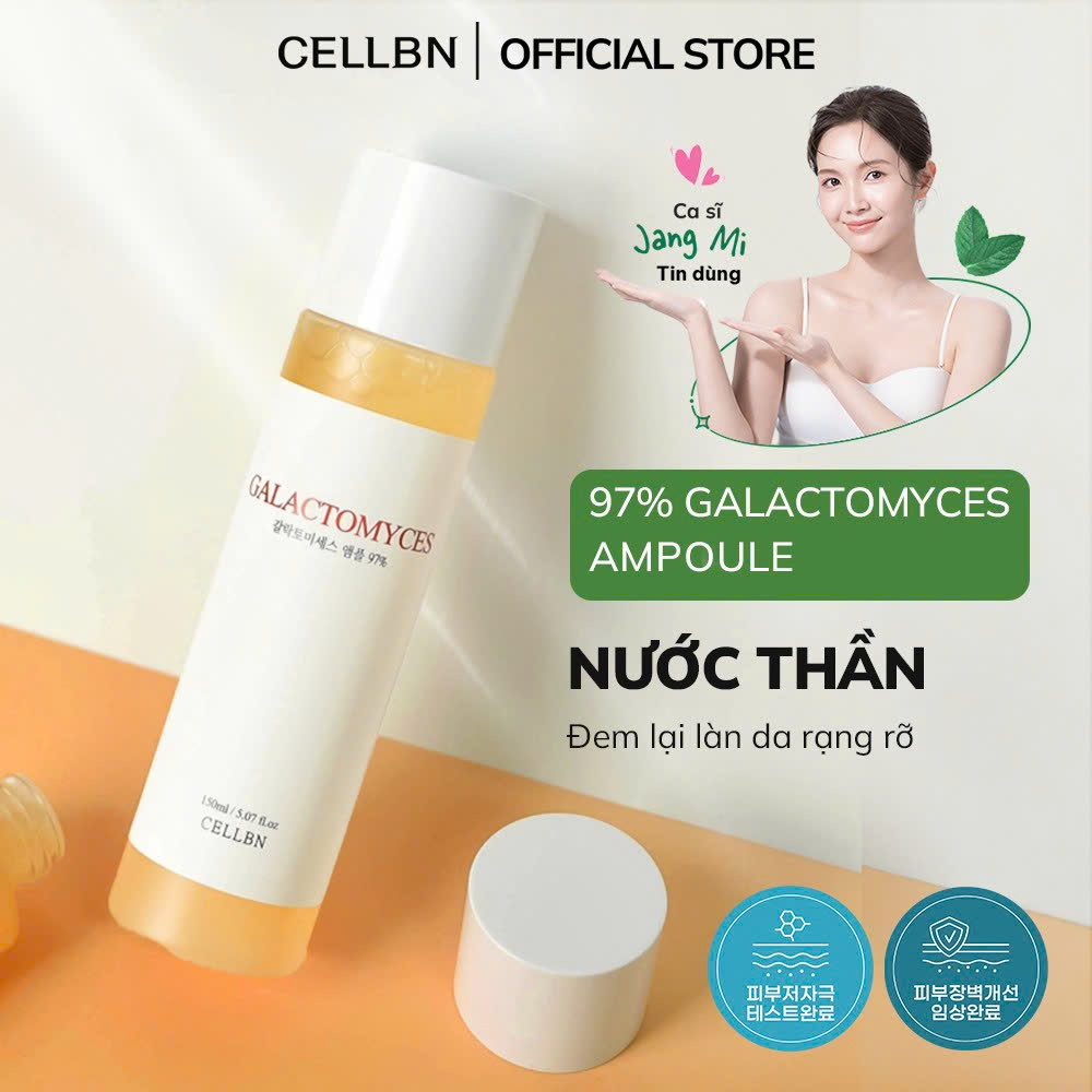 Nước Thần Galactomyces Ampoule CELLBN Thu Nhỏ Chân Lông, Kiểm Soát Dầu, Da Mịn Sáng Hơn 150ml - 2