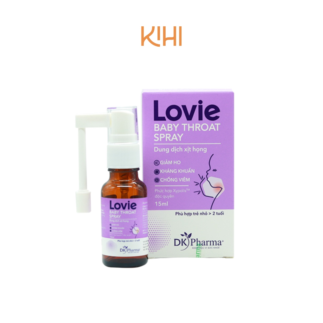 Dung dịch xịt họng Lovie Baby Throat Spray 15ml