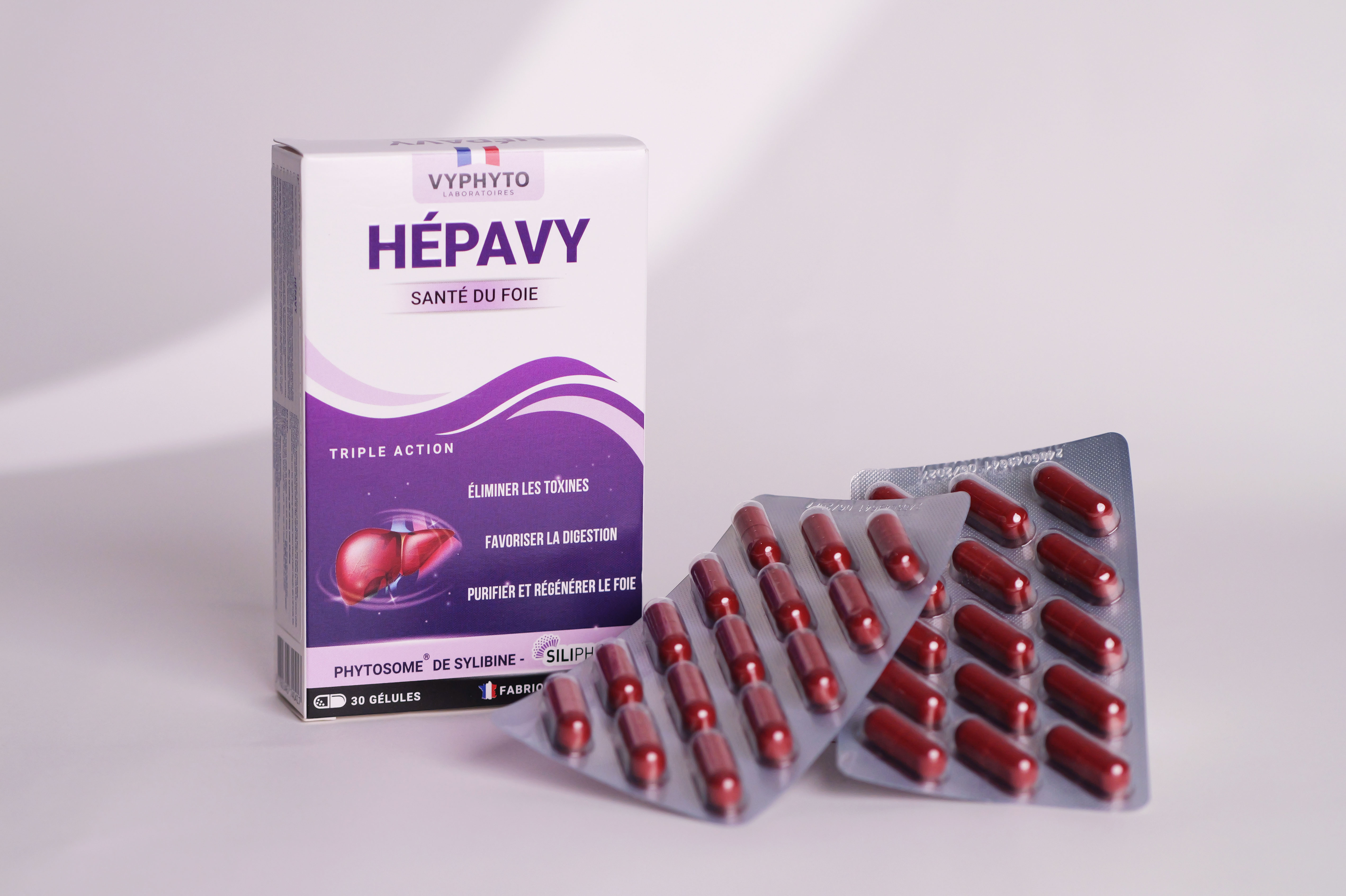 Thực phẩm bảo vệ sức khỏe HÉPAVY hỗ trợ giải độc gan (hộp 30 viên)