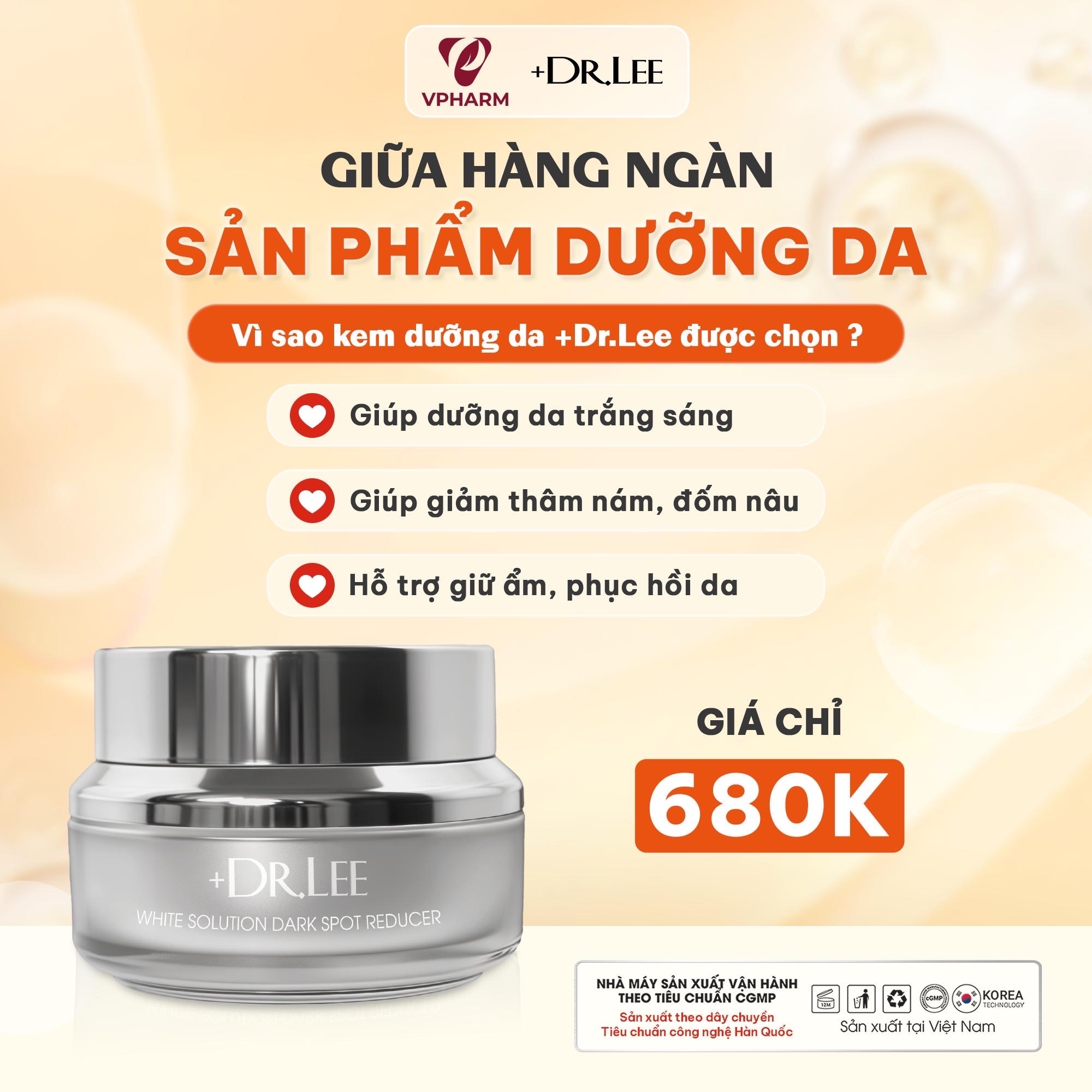 Kem Dưỡng Trắng, Mờ Thâm Nám & Ngừa Lão Hóa +Dr.Lee White Solution Dark Spot Reducer (30g) - 3