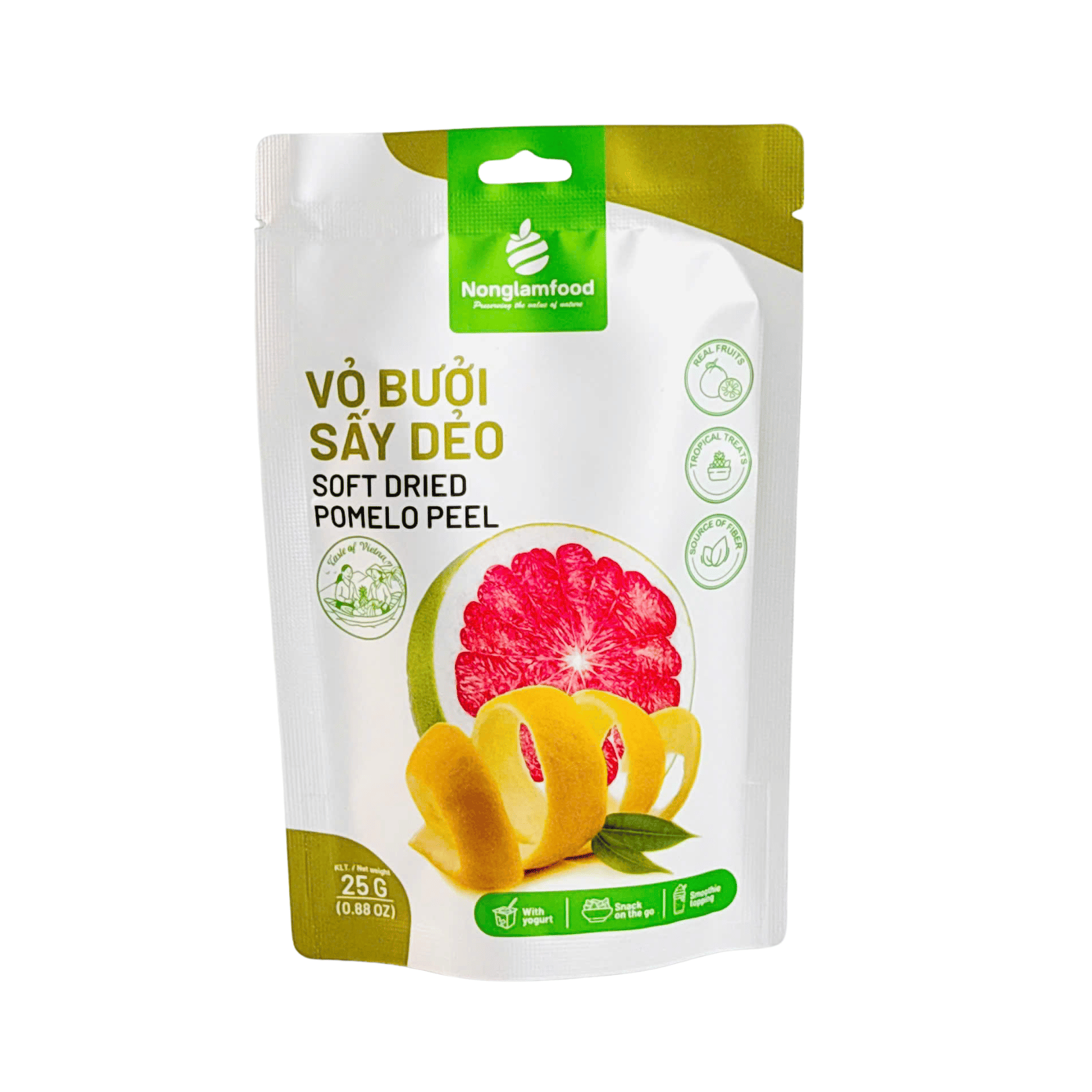 Vỏ Bưởi Sấy Dẻo Nonglamfood Túi 25g - 3