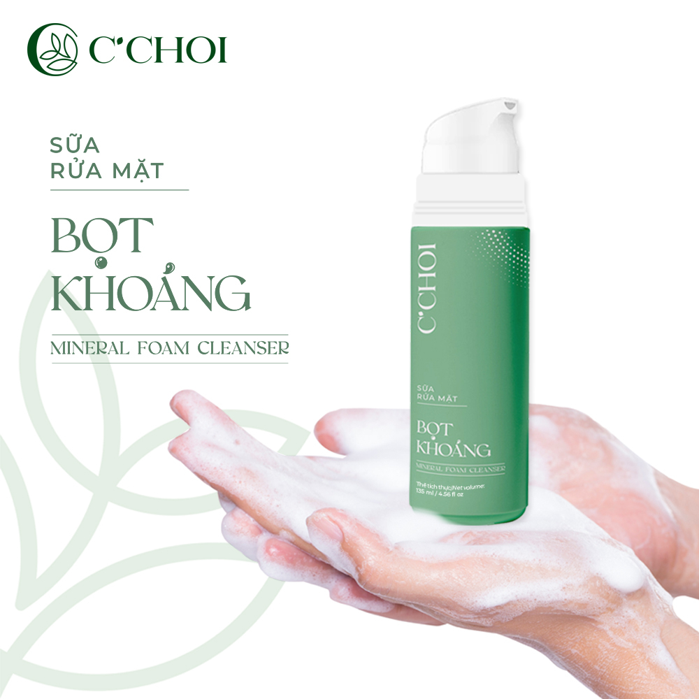 Sữa rửa mặt bọt khoáng C'Choi - Mineral Foam Cleanser - Phân phối chính hãng