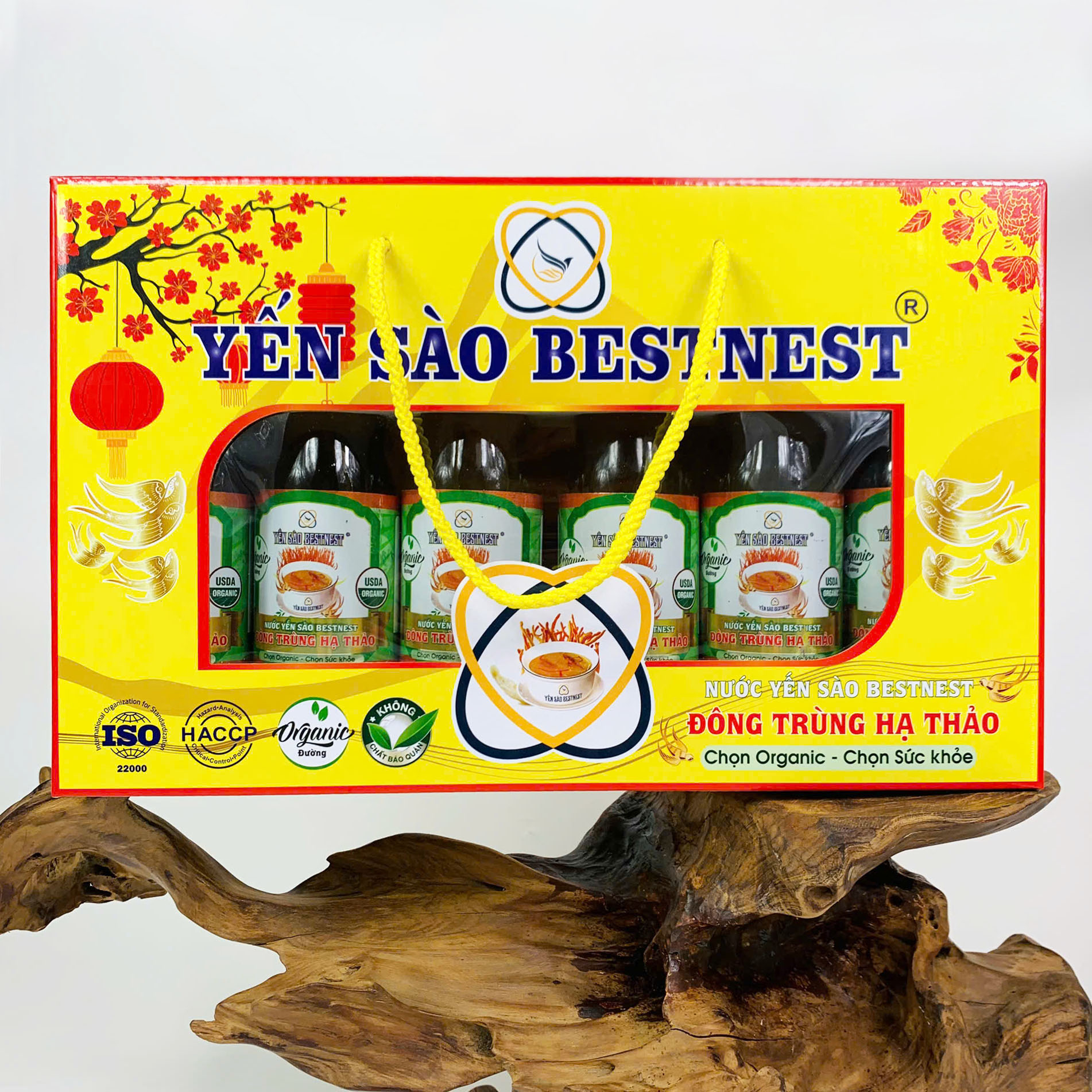 Hộp 6 chai Nước yến sào BESTNEST Nước yến sào BESTNEST Đông trùng hạ thảo 180ml - 4