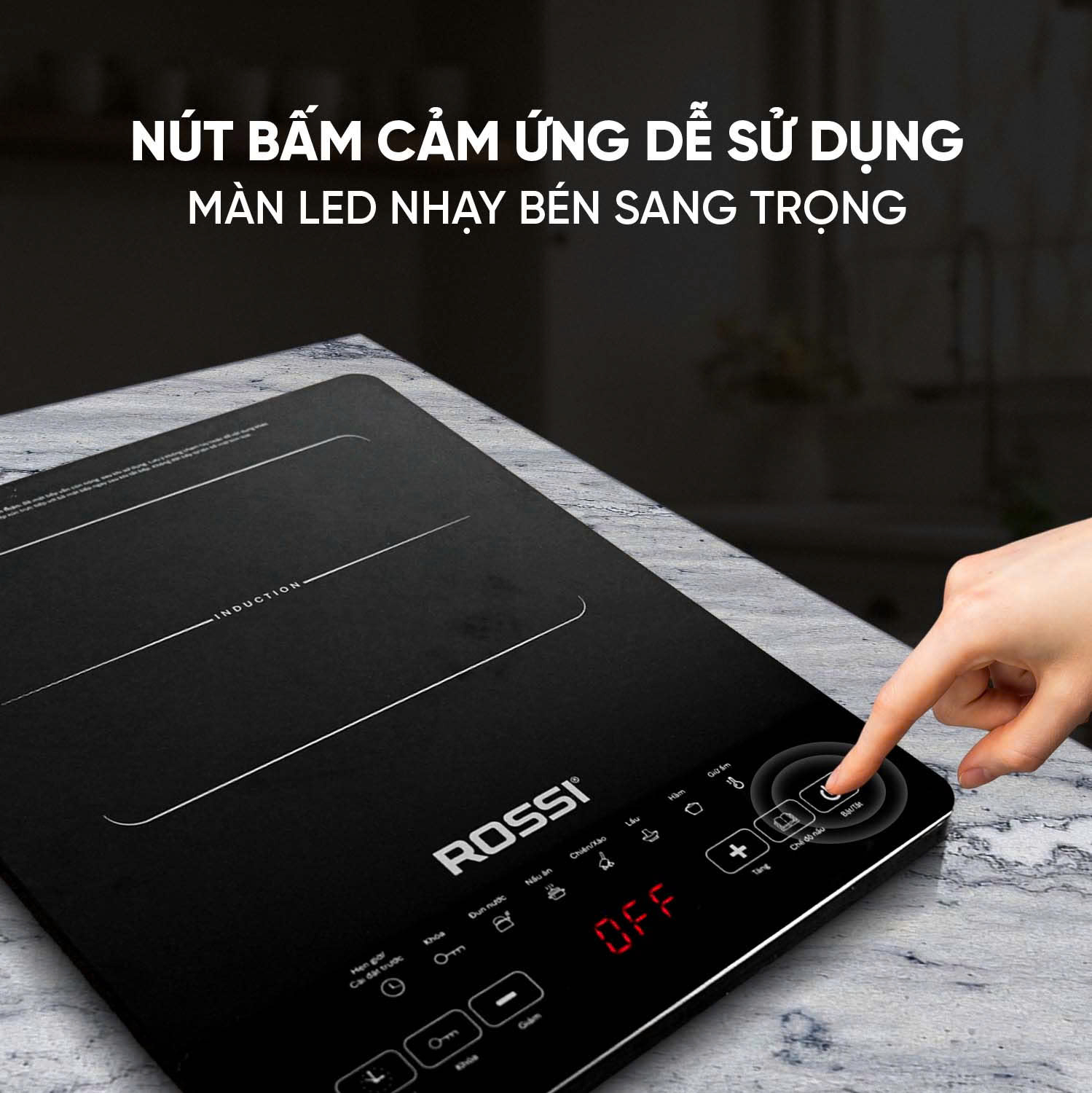 Bếp từ đơn Rossi RS-1020CE01 - 9