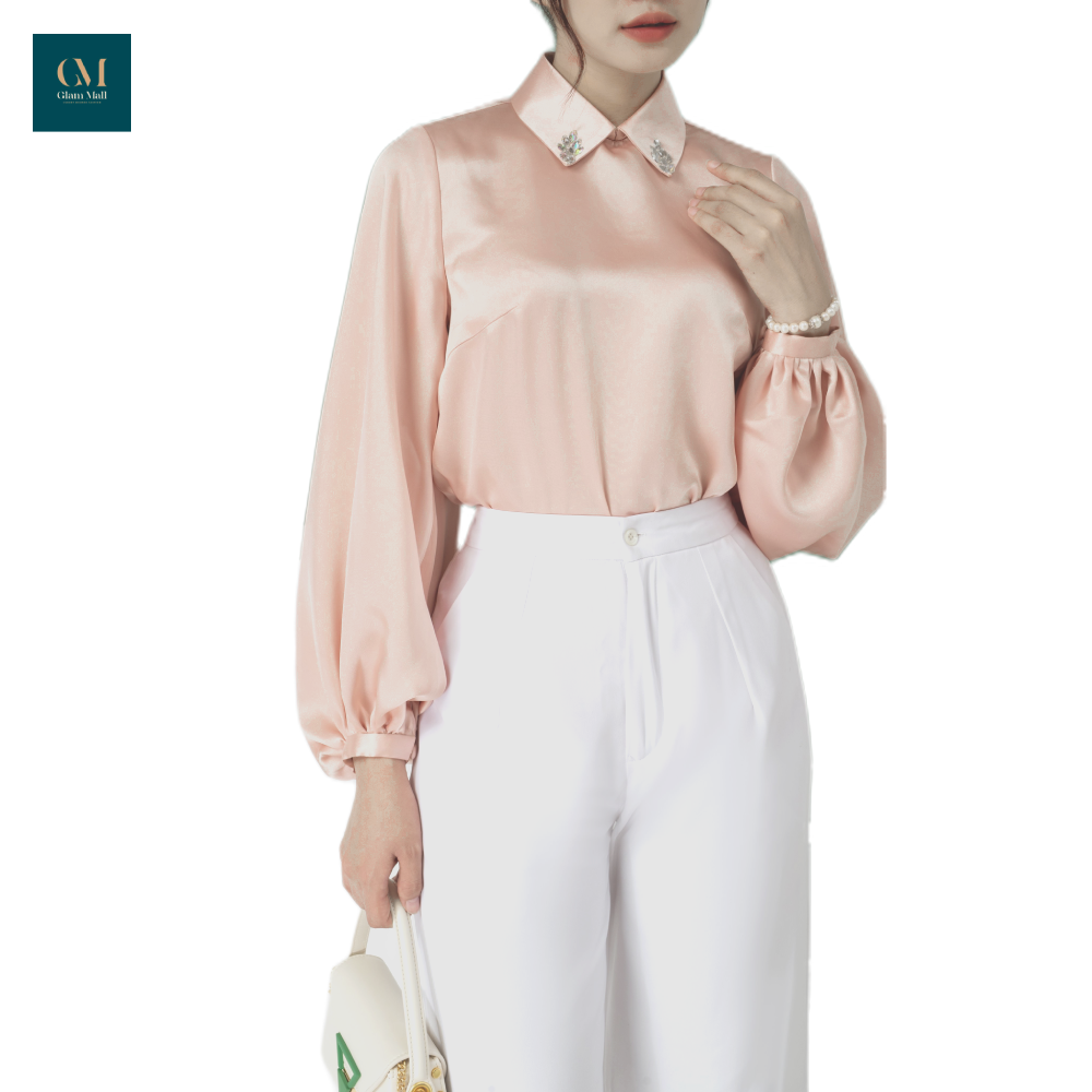 Áo lụa tay phồng Doris-duoc-ban-tai-PL Home & Health Store