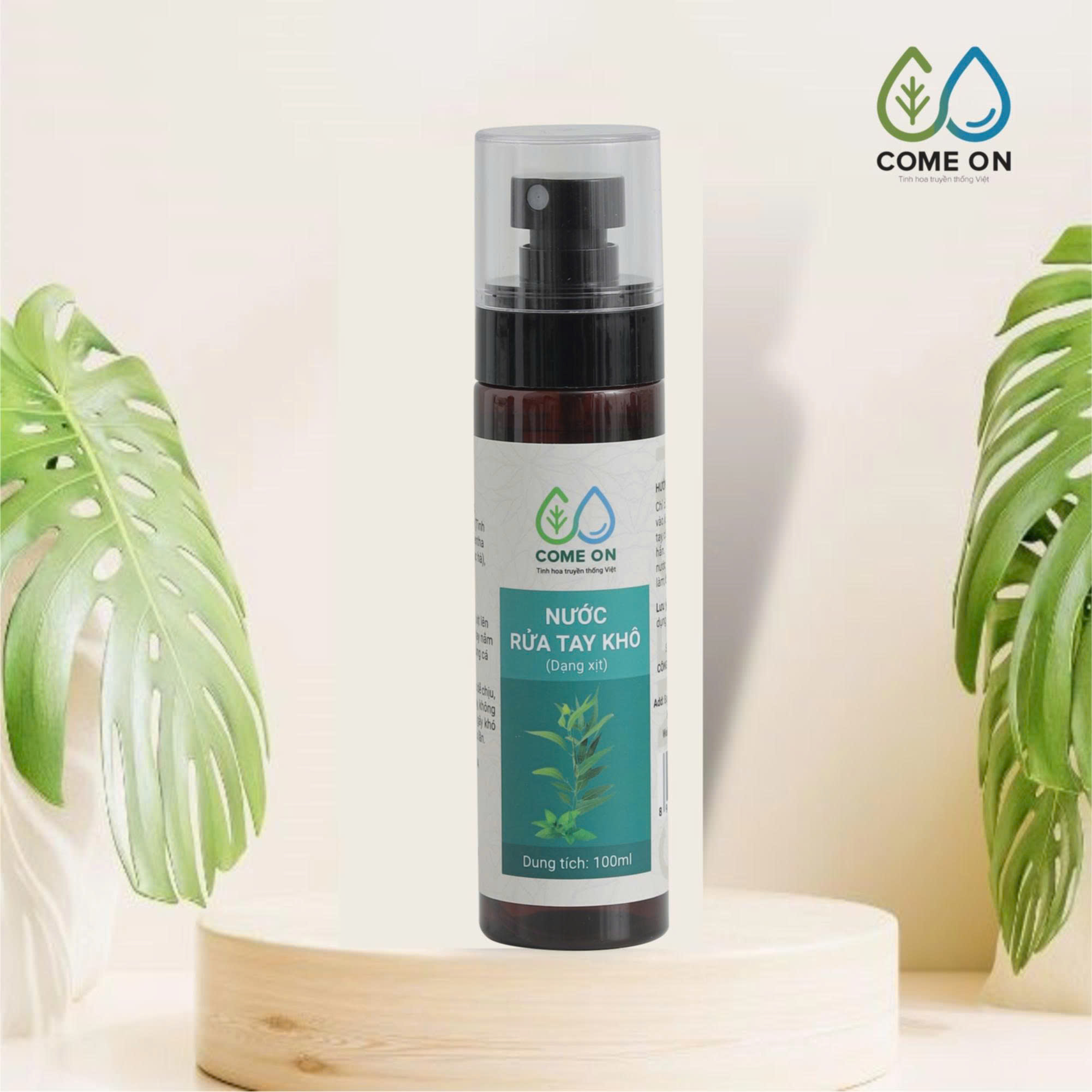 Nước rửa tay khô COME ON ngăn ngừa vi khuẩn 100 ml