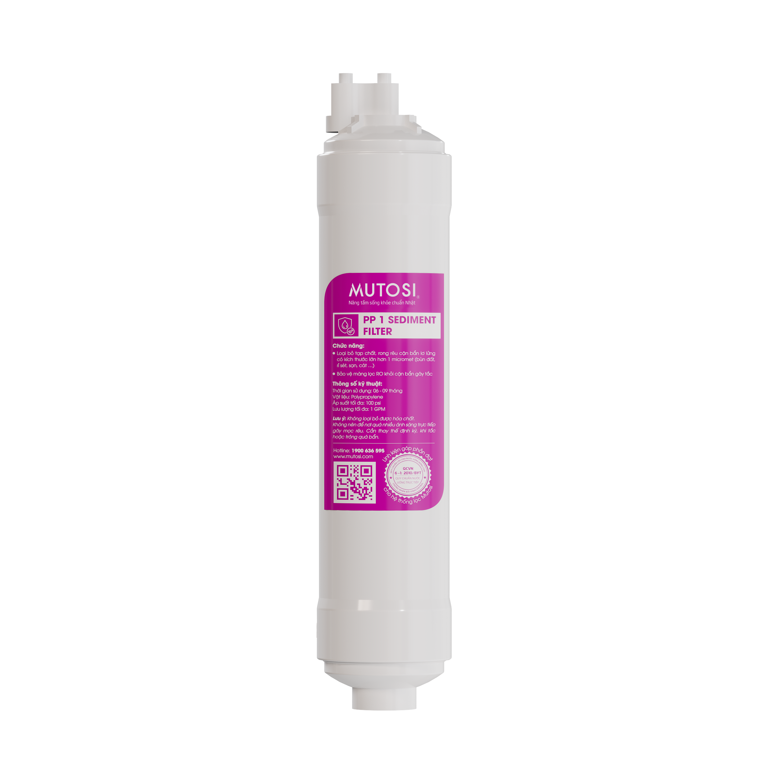 Lõi lọc số 1 PP5 micron 10" đấu nhanh - 3