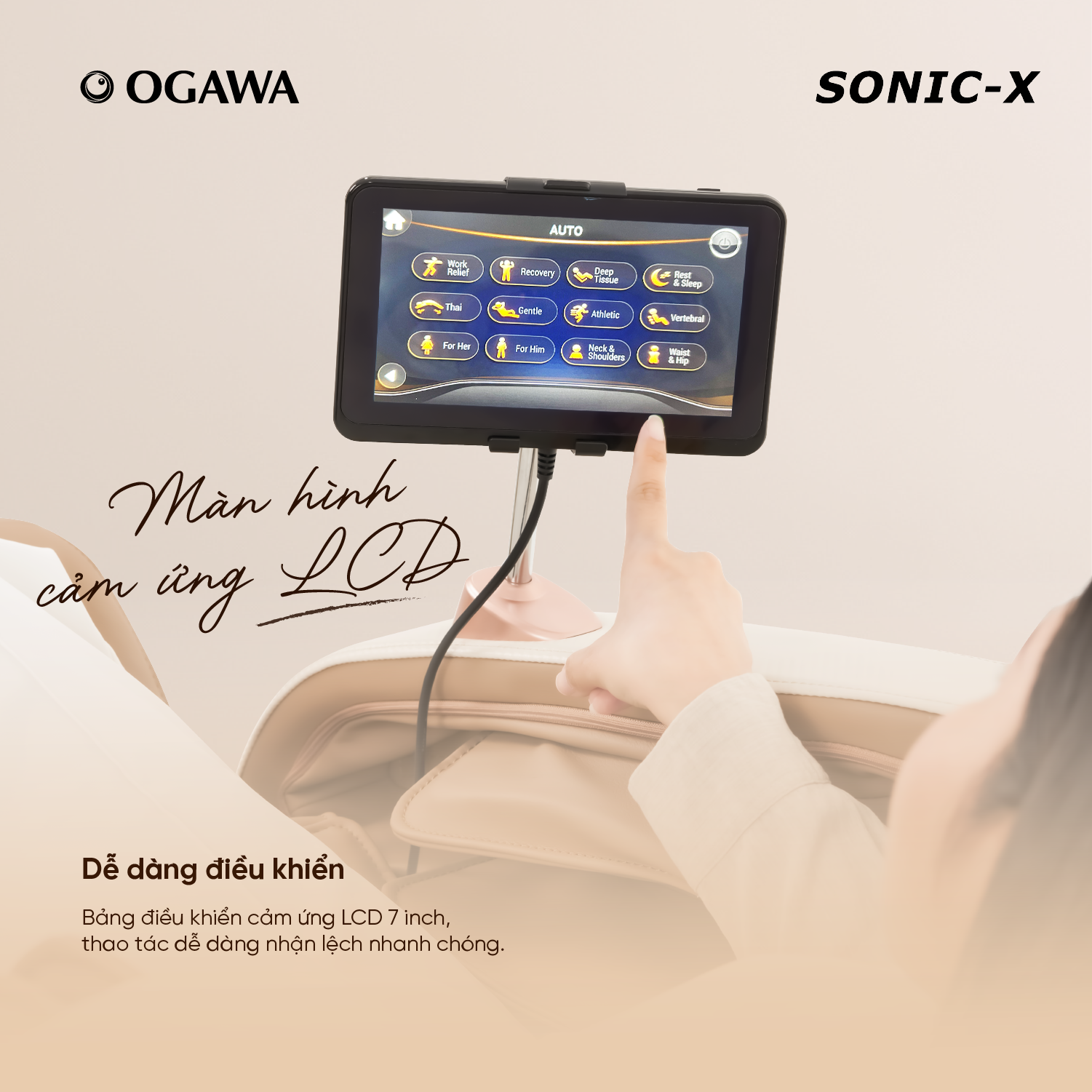 Ghế Massage Smart Sonic X, hiệu Ogawa (OG-5572)-OGAWA Sonic X Massage Chair (OG-5572) - 9