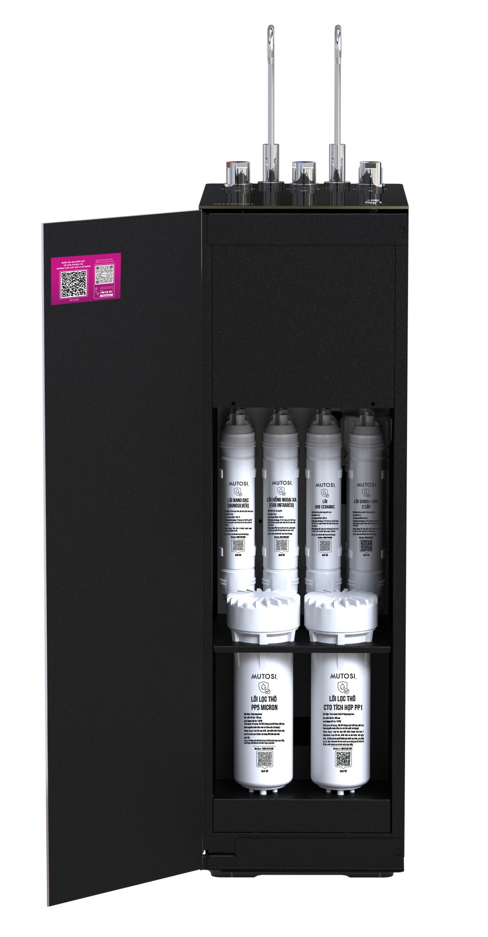 Máy lọc nước ion kiềm Hydrogen nóng lạnh nguội Mutosi MP-S128H - Phân phối chính hãng