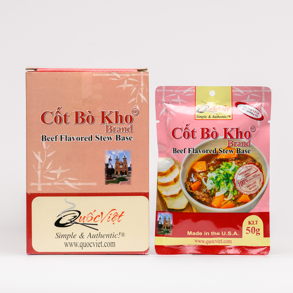 Cốt gia vị Bò Kho (Hộp 16 gói) - Vietnam Beef Flovored Stew Base-duoc-ban-tai-Droppiimart