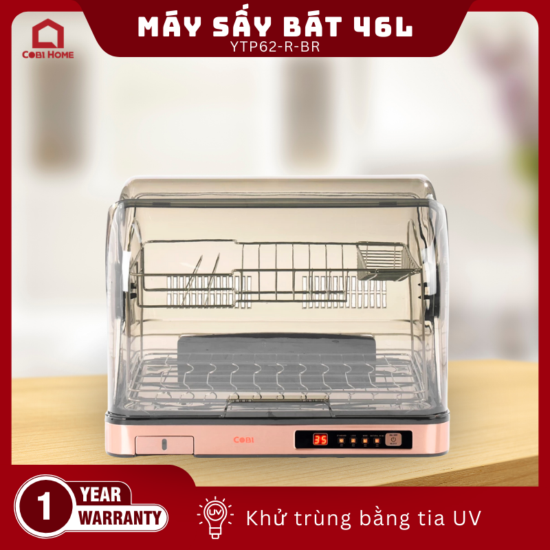 Máy sấy bát COBI 46L Màu Đồng_341703